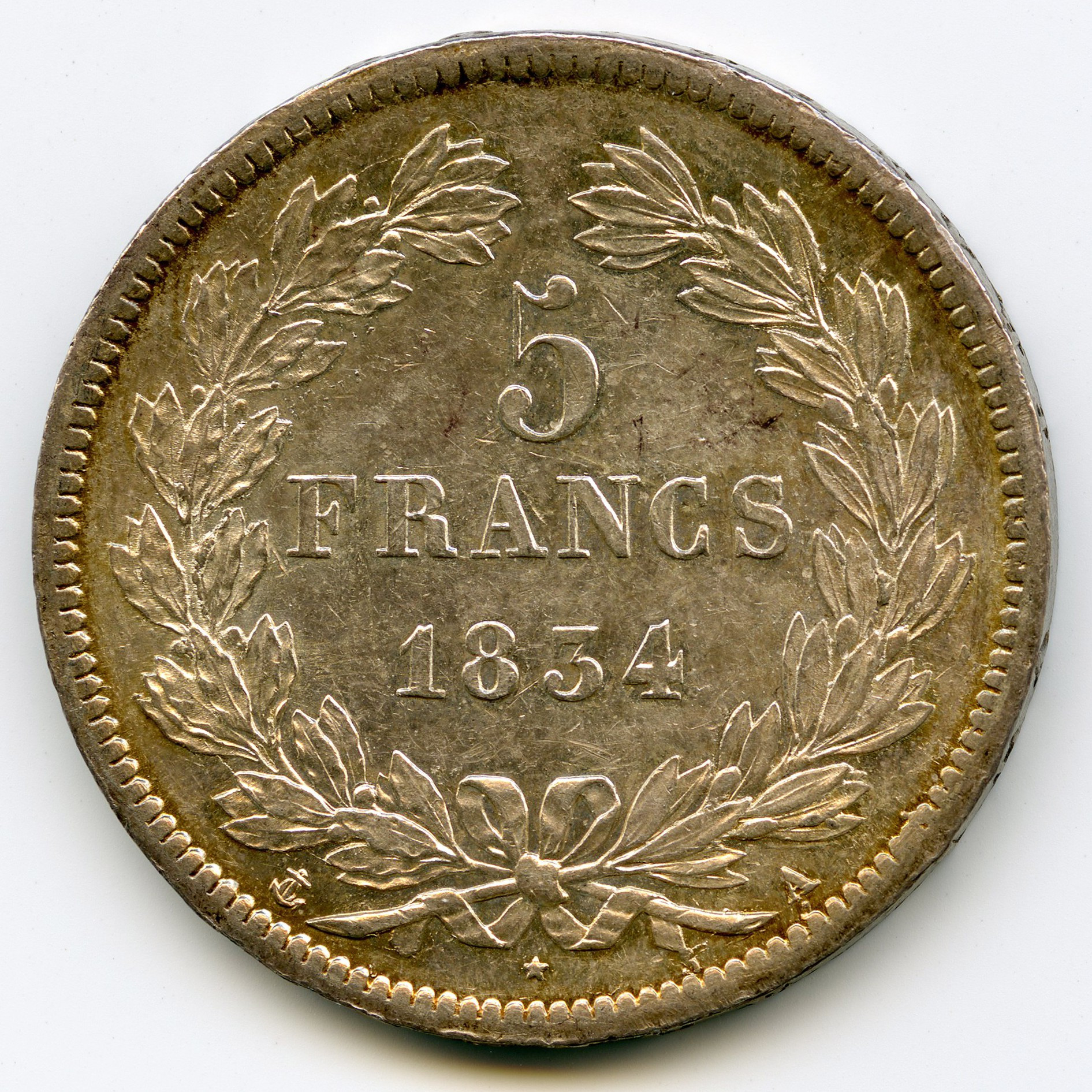 5 Francs Ecu revers