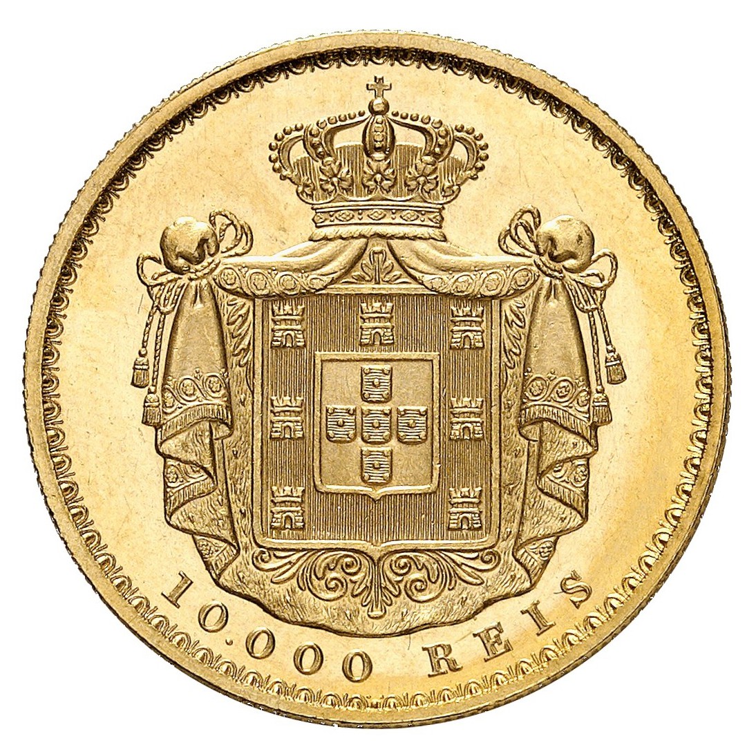 Portugal - 10 000 Reis - 1879 revers