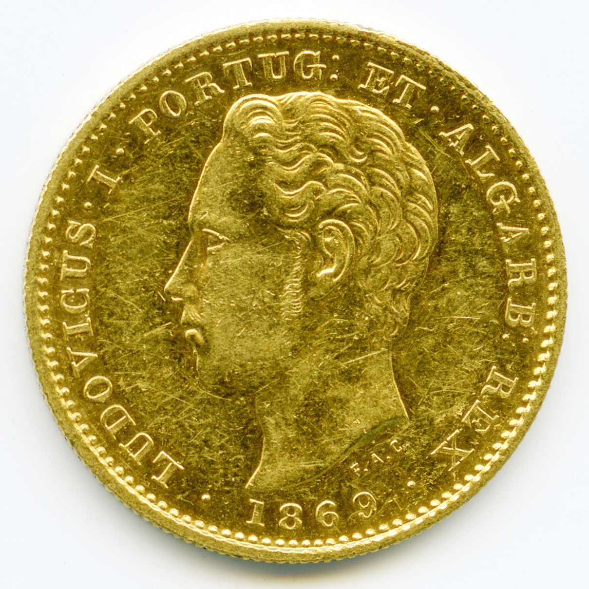 Portugal - 5 000 Reis - 1869 avers