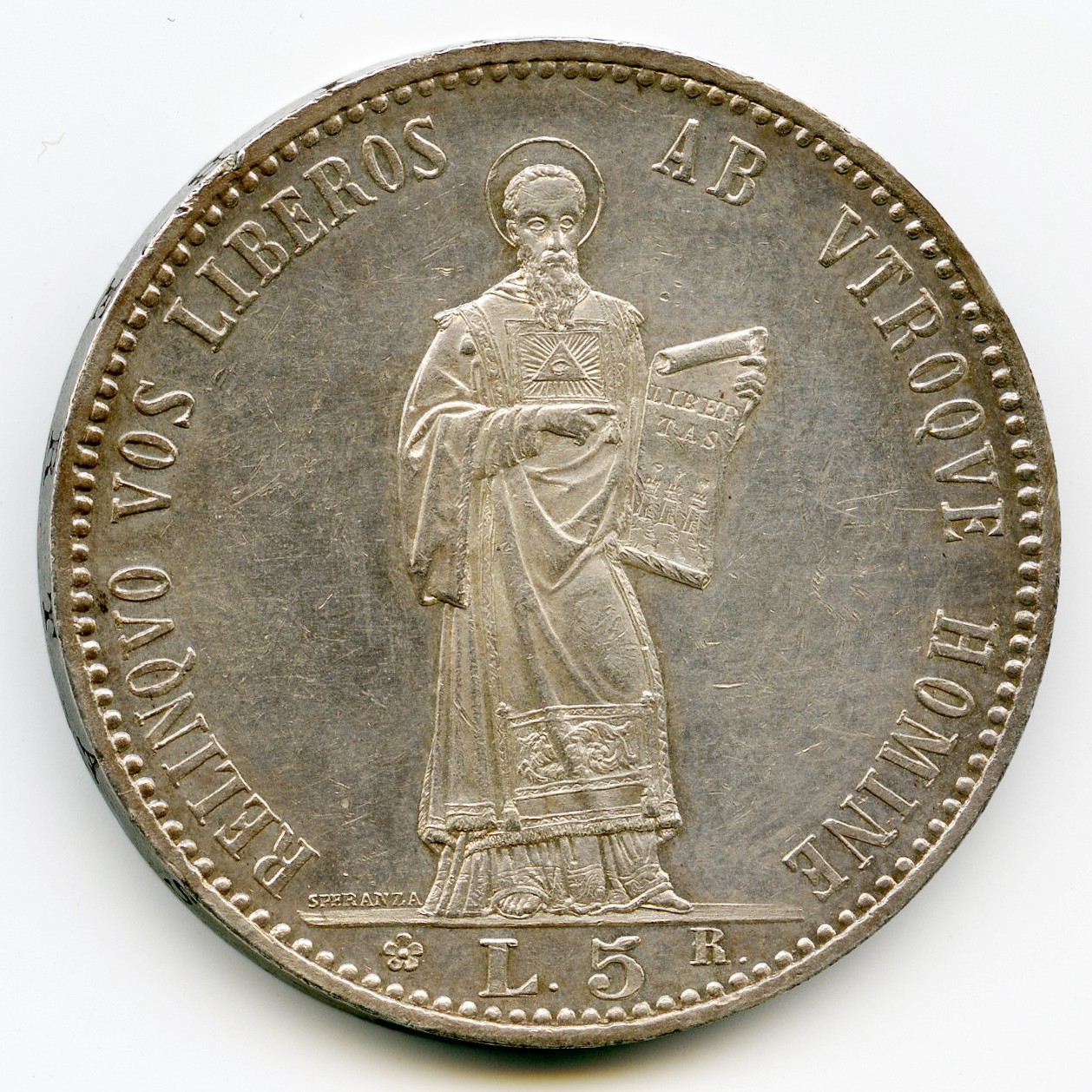 Saint Marin - 5 Lire - 1898 R revers