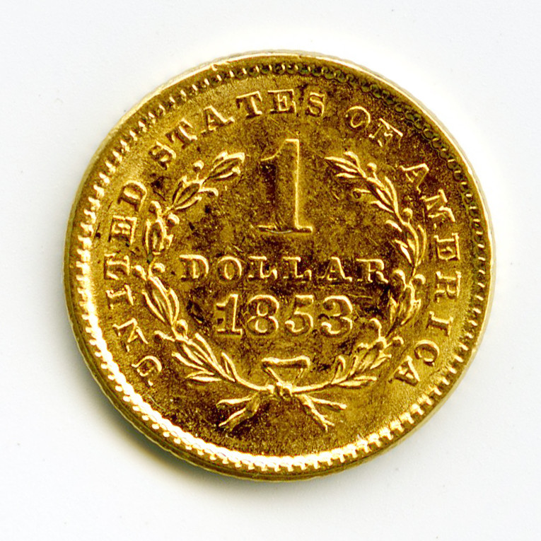 USA - 1 Dollar - 1853 revers