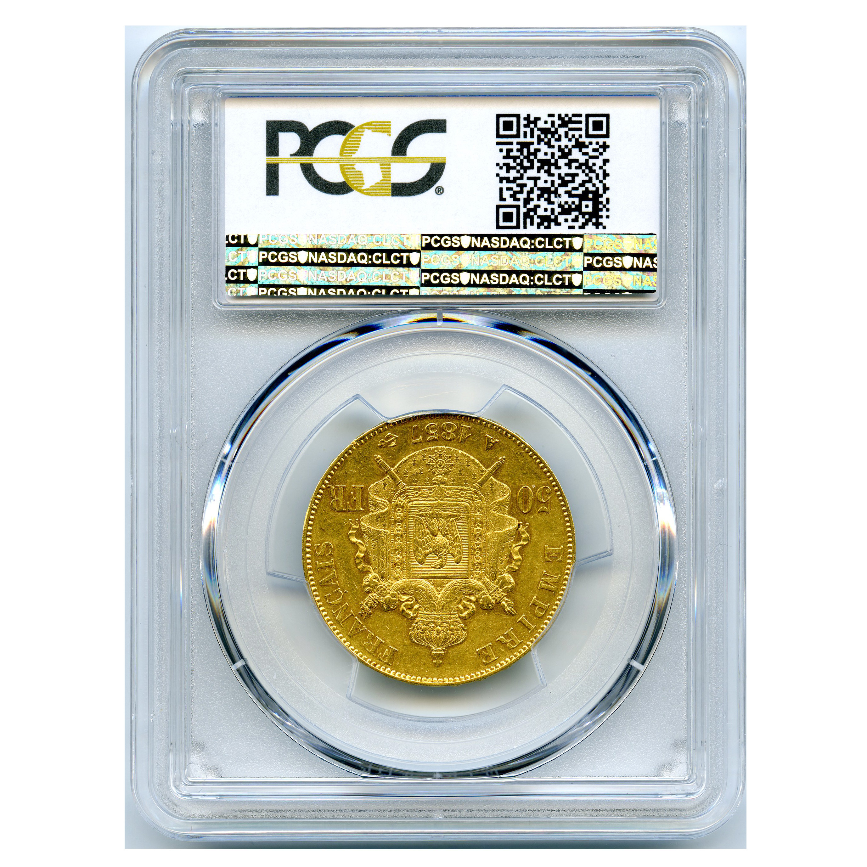 Napoléon III - 50 Francs - 1857 A revers