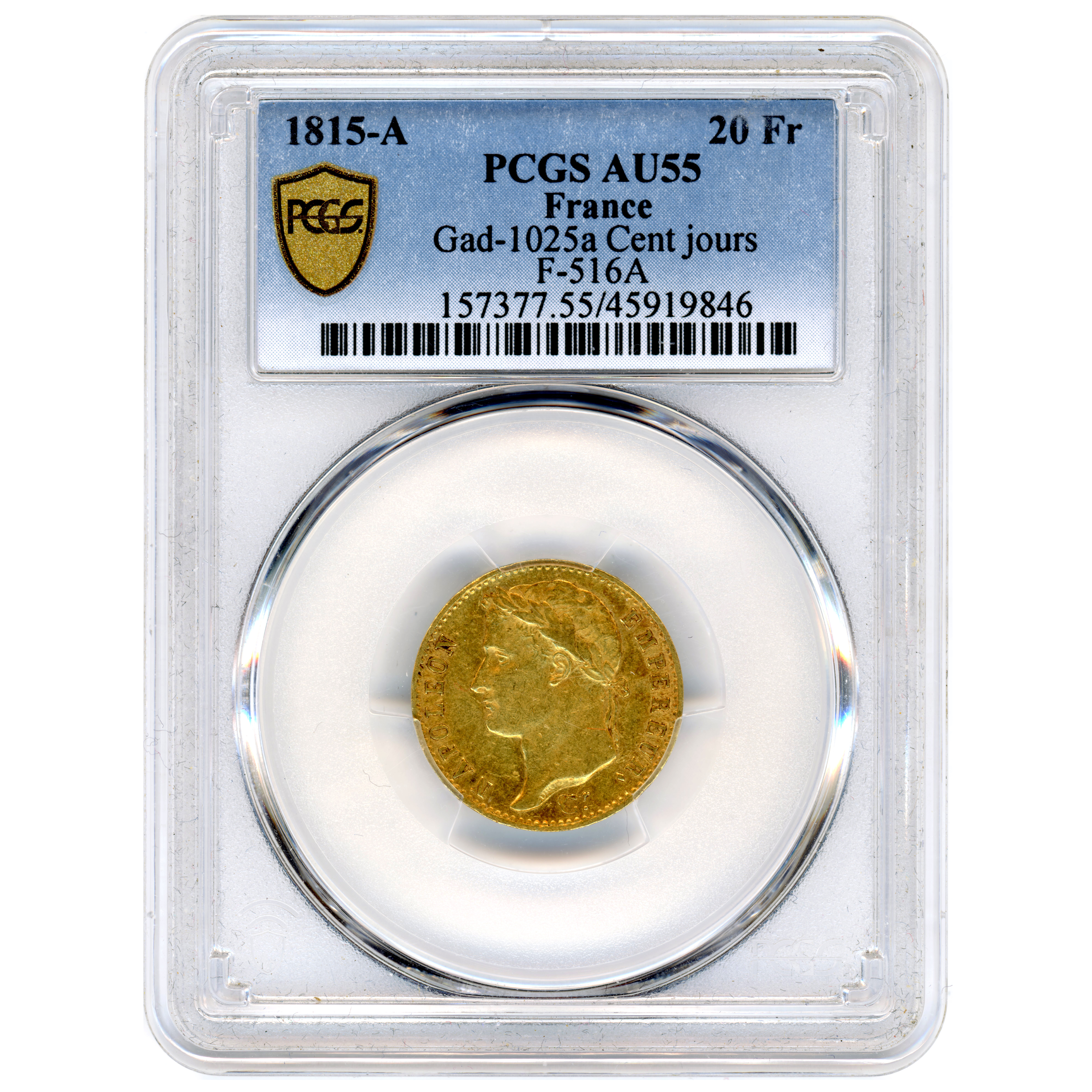 Napoléon Ier - 20 Francs 1815 - Paris avers