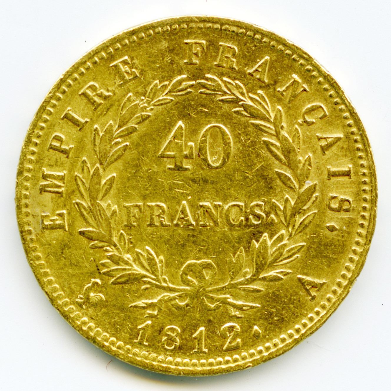 Napoléon Ier - 40 Francs - 1812 A revers