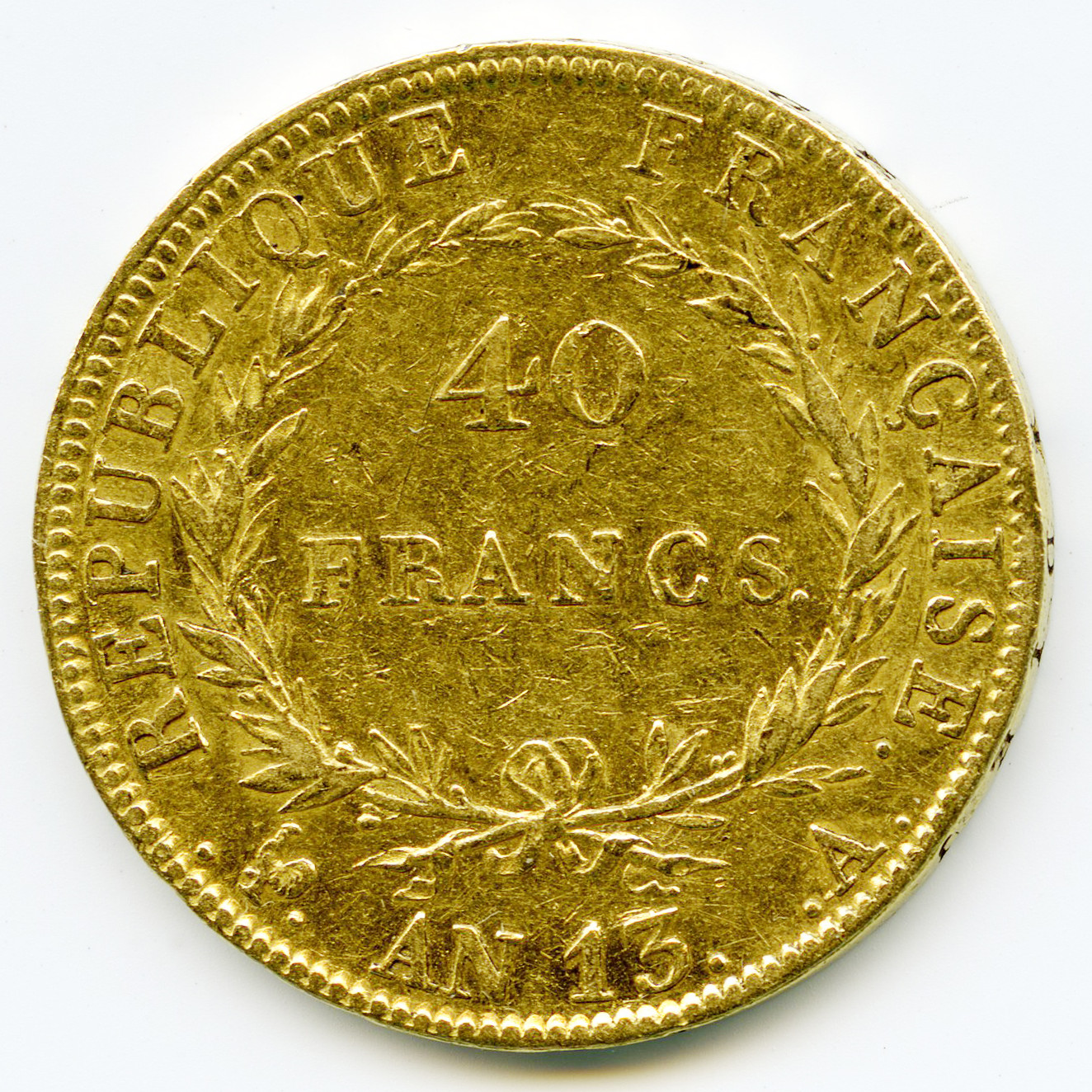 Napoléon Ier - 40 Francs - L'An 13 A revers