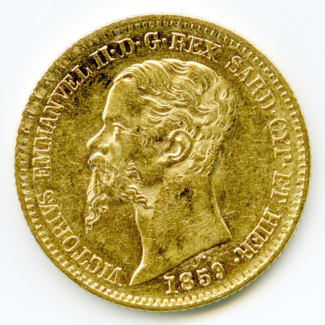 Italie - 20 Lire - 1859 - Gênes avers