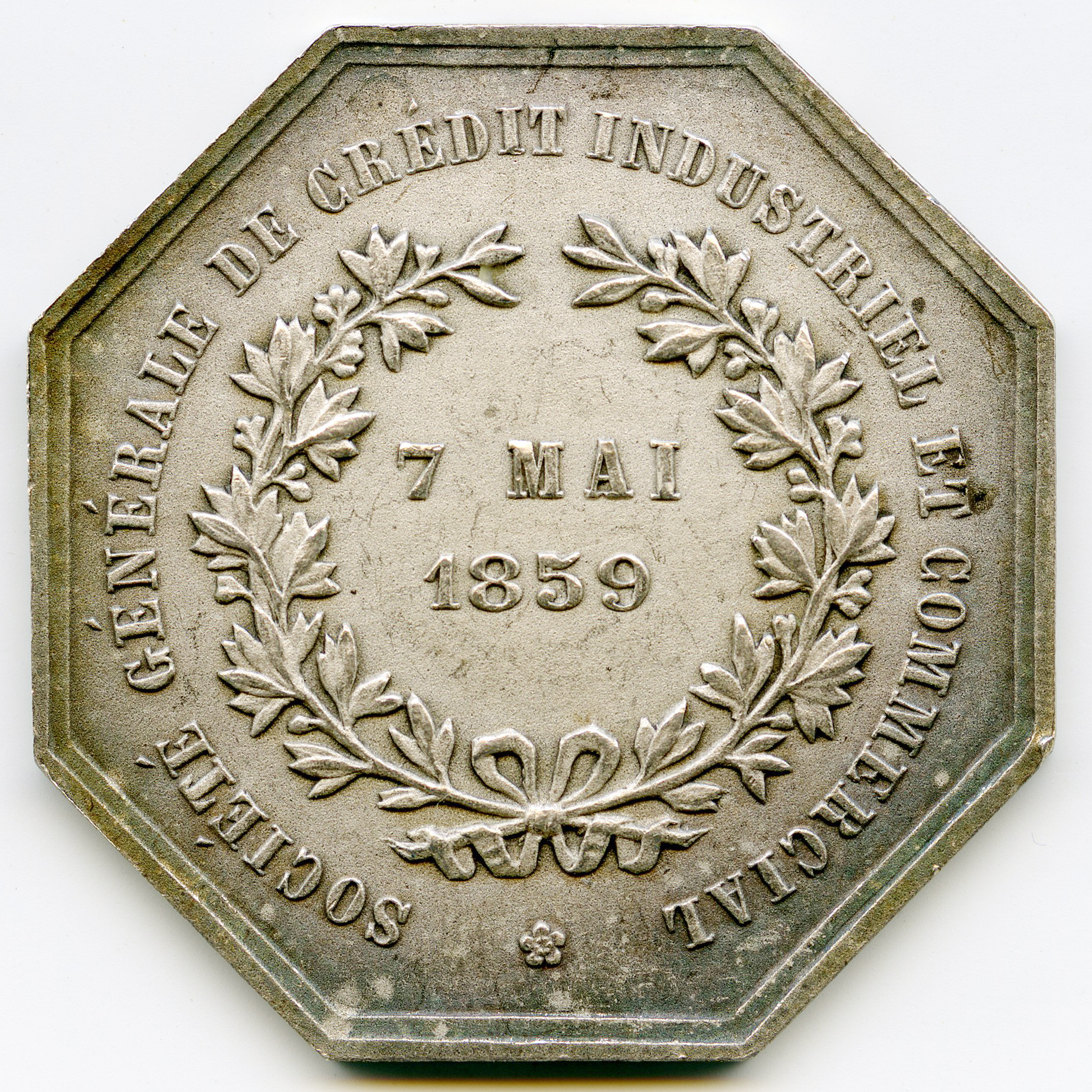 Banques - Etablissements de Crédit - 1859 revers