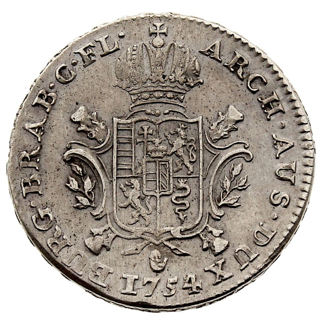 Belgique - 1/2 Ducaton - 1754 revers