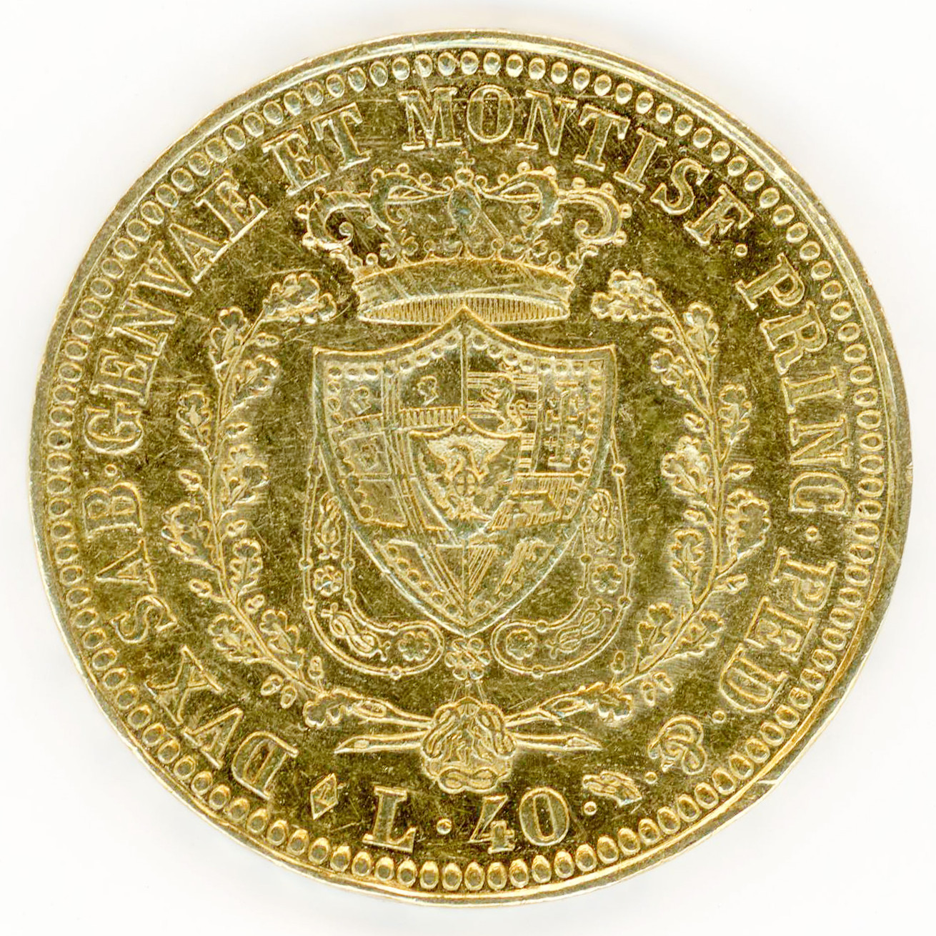 Italie - 40 Lire - 1825 revers