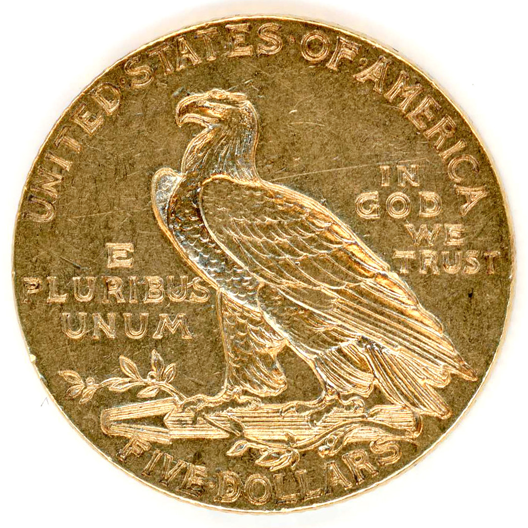 USA - 5 Dollars - 1909 D revers