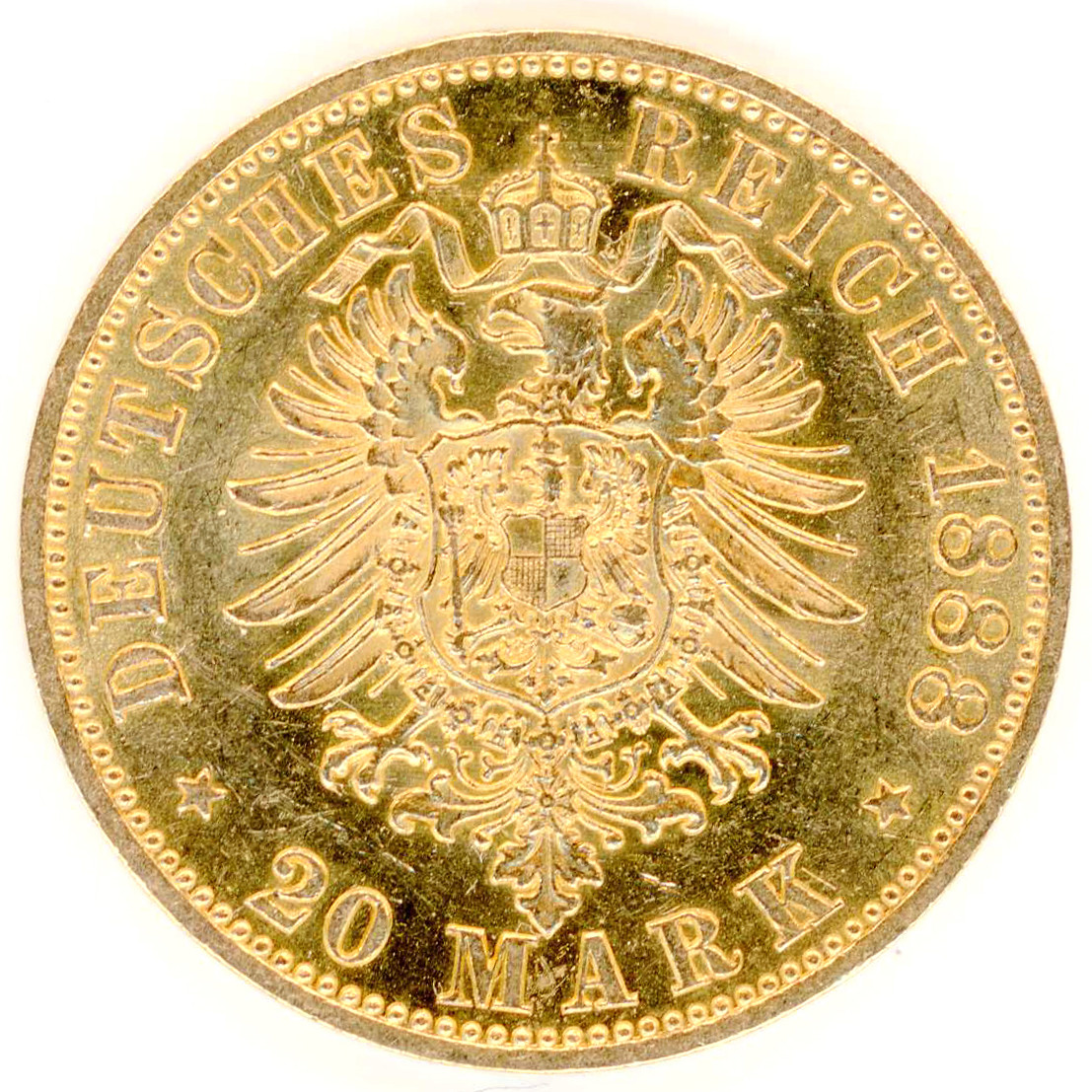 Allemagne - 20 Mark - 1888 A revers