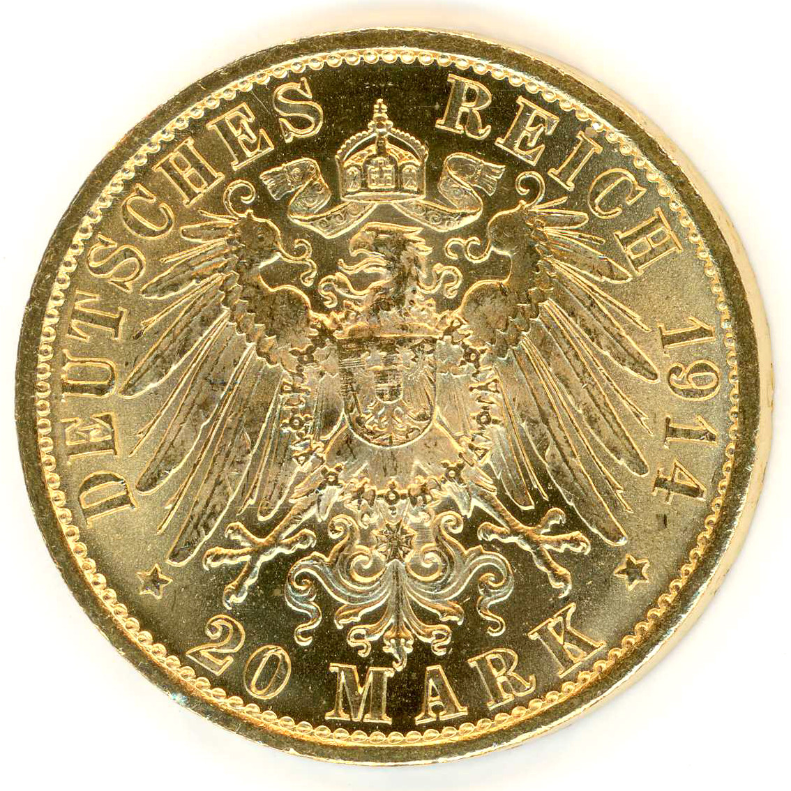 Allemagne - 20 Mark - 1914 revers