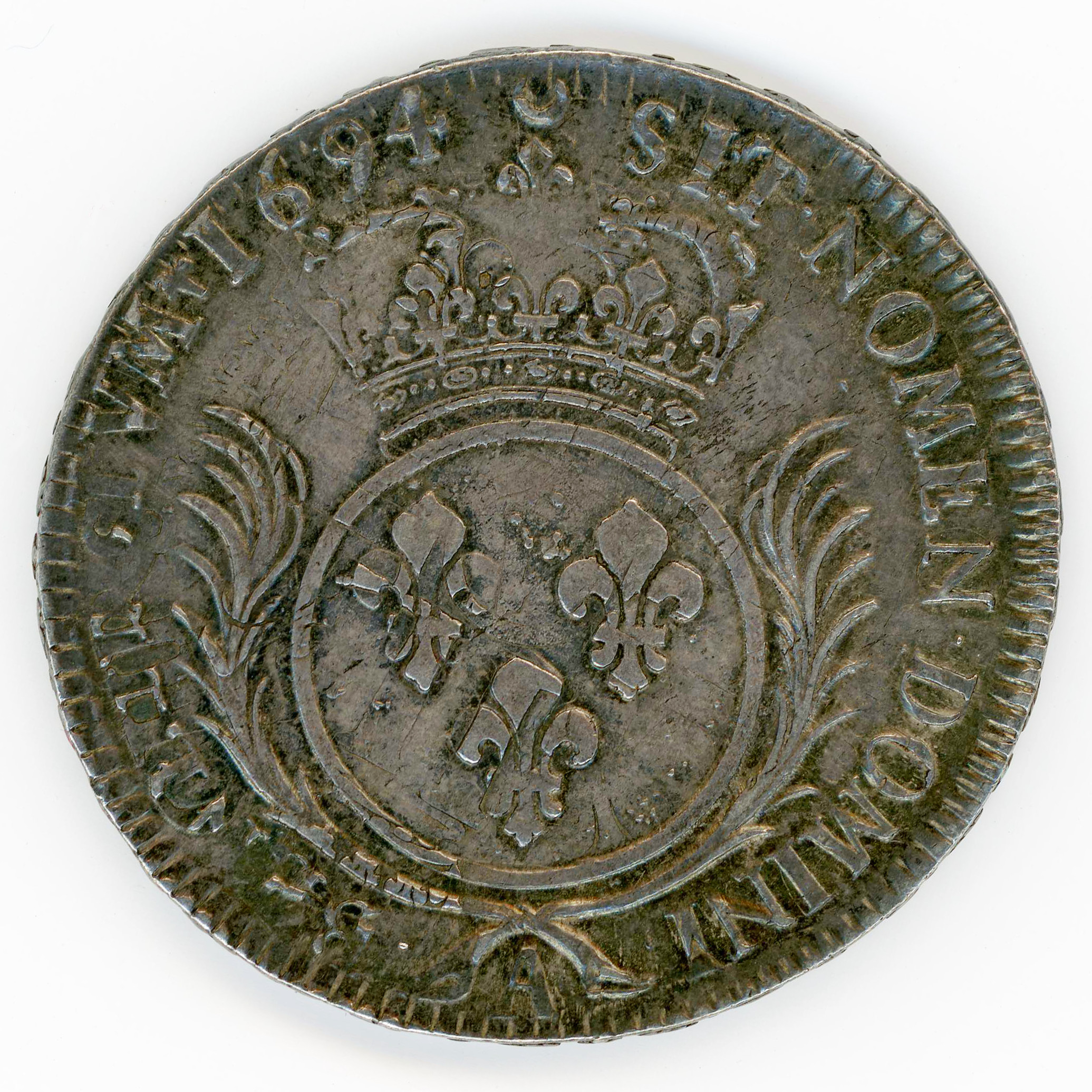 Louis XIV - Ecu aux palmes - 1694 Paris revers