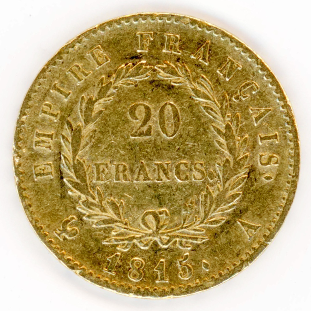 Napoléon Ier - 20 Francs 1815 A revers