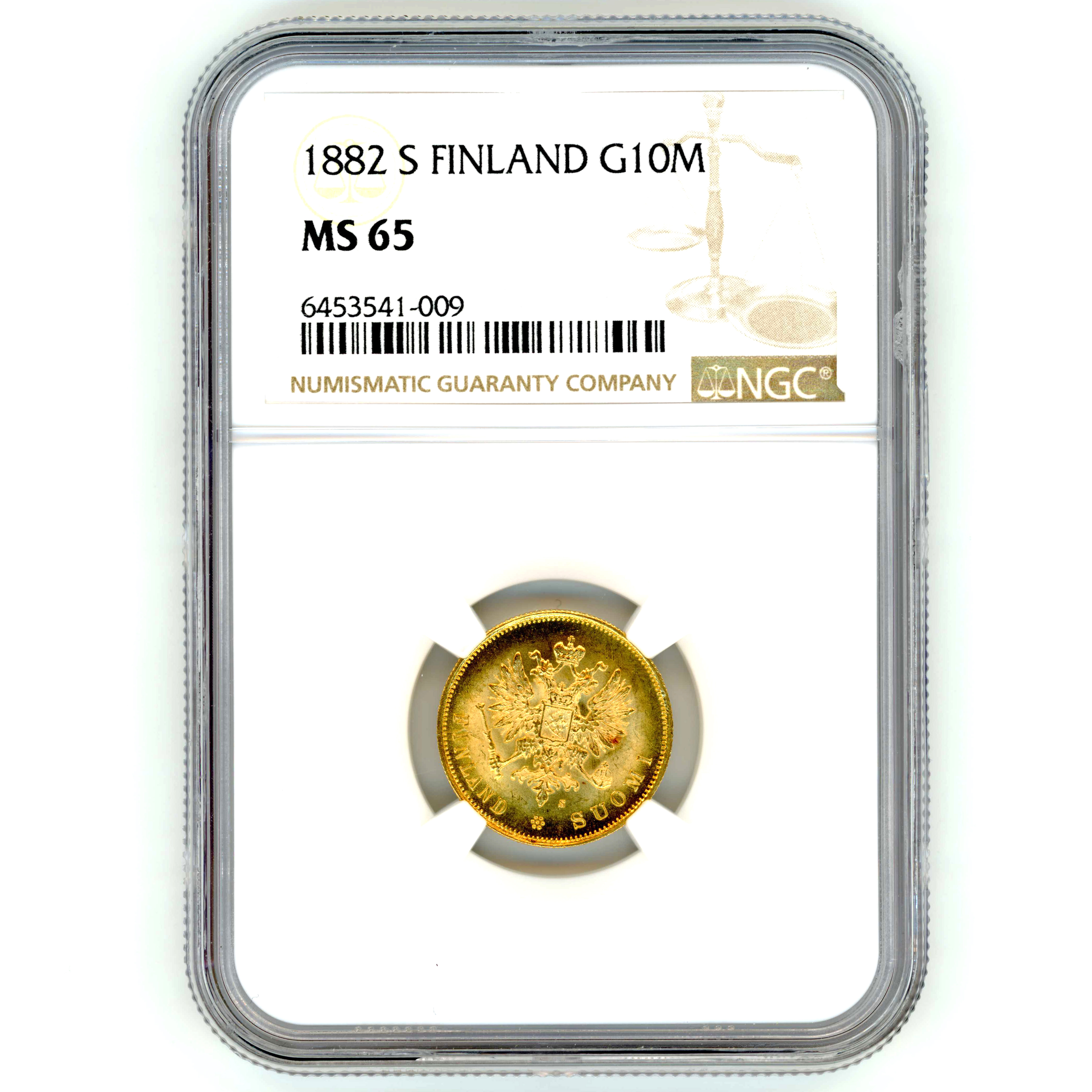 Finlande - Alexandre III - 10 Markkaa - 1882 S avers