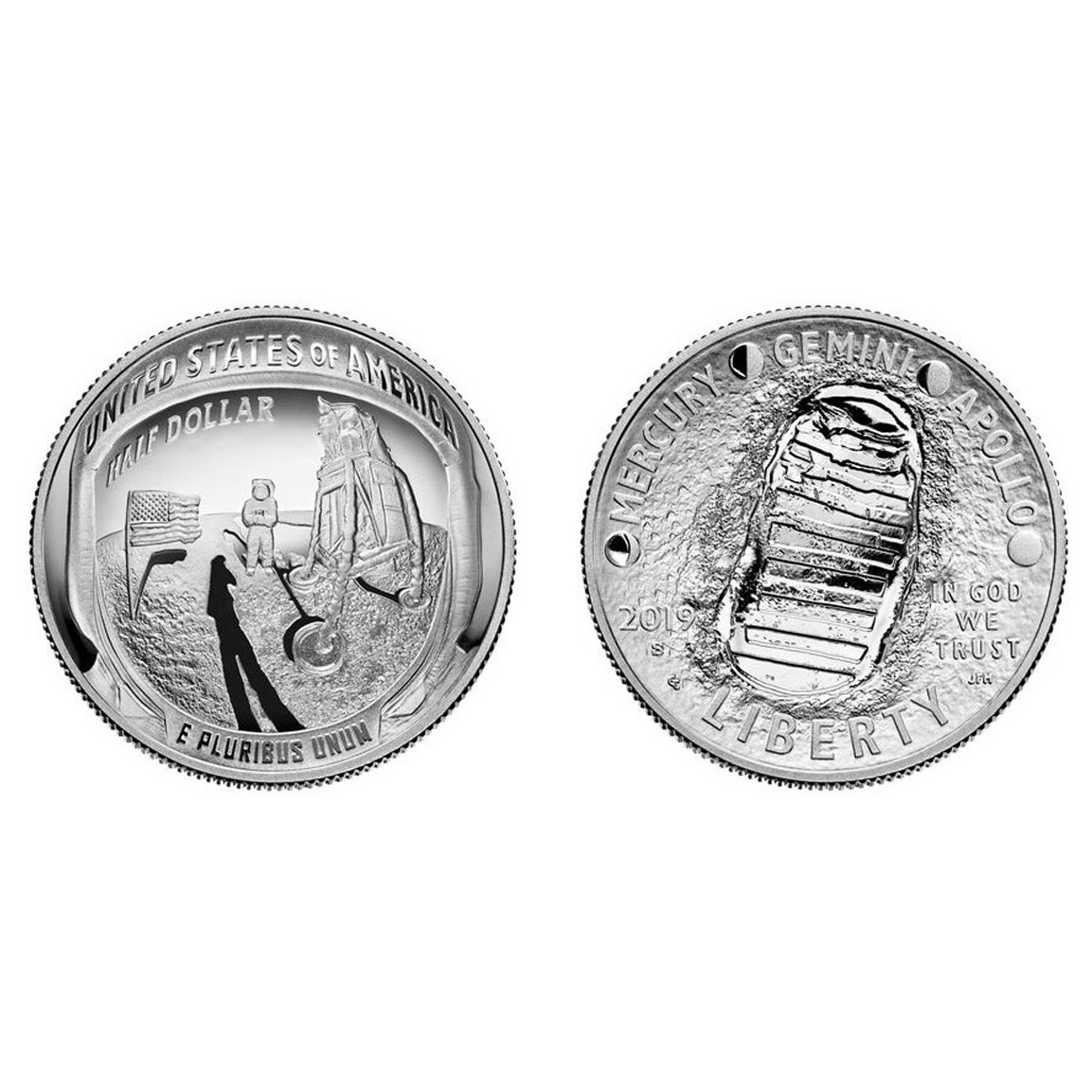 USA - APOLLO 11 - Half Dollar - 2019 avers