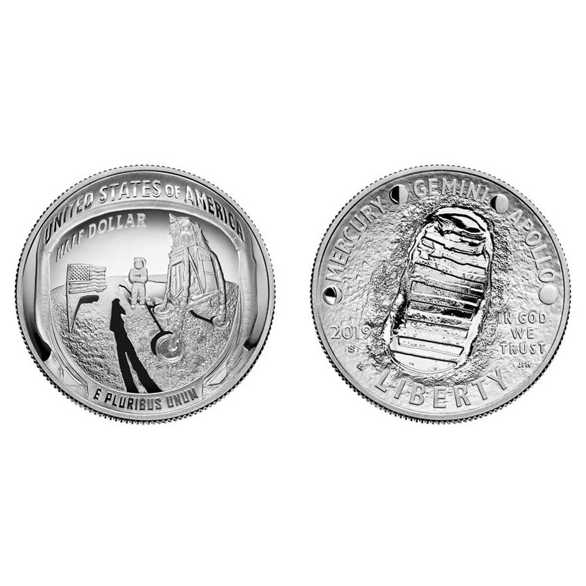 USA - APOLLO 11 - Half Dollar - 2019 avers