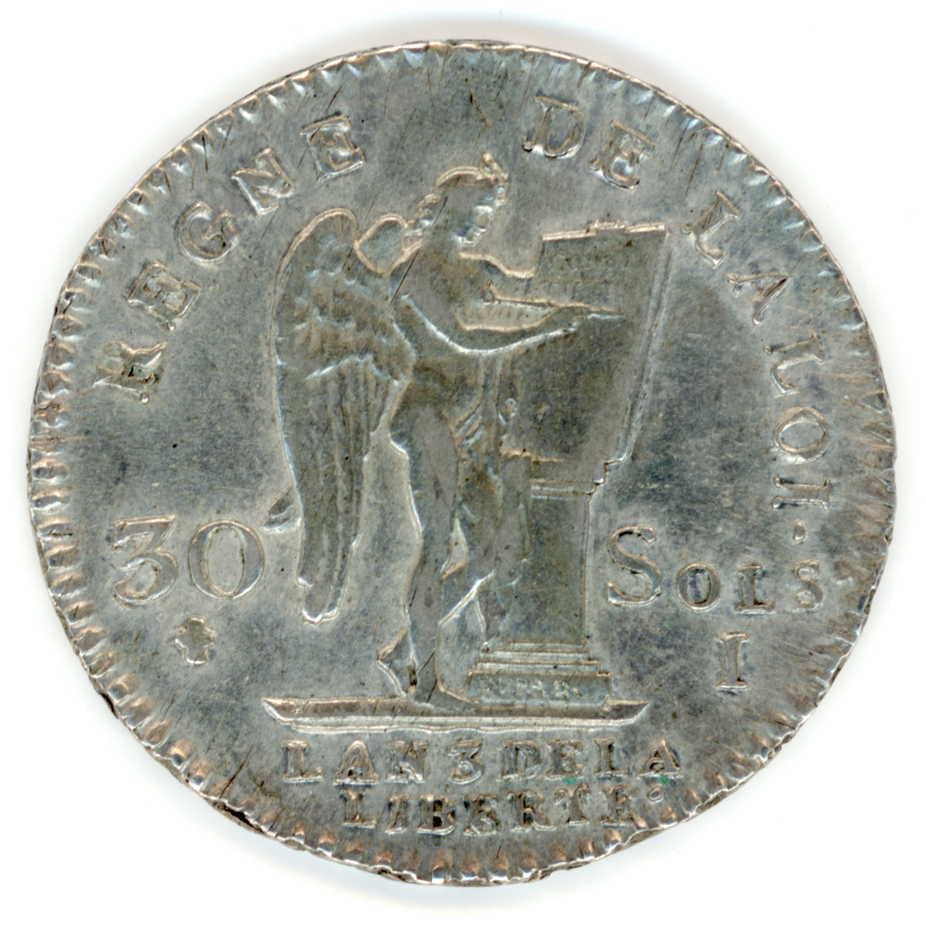 Louis XVI - 30 Sols - 1791 - Limoges revers