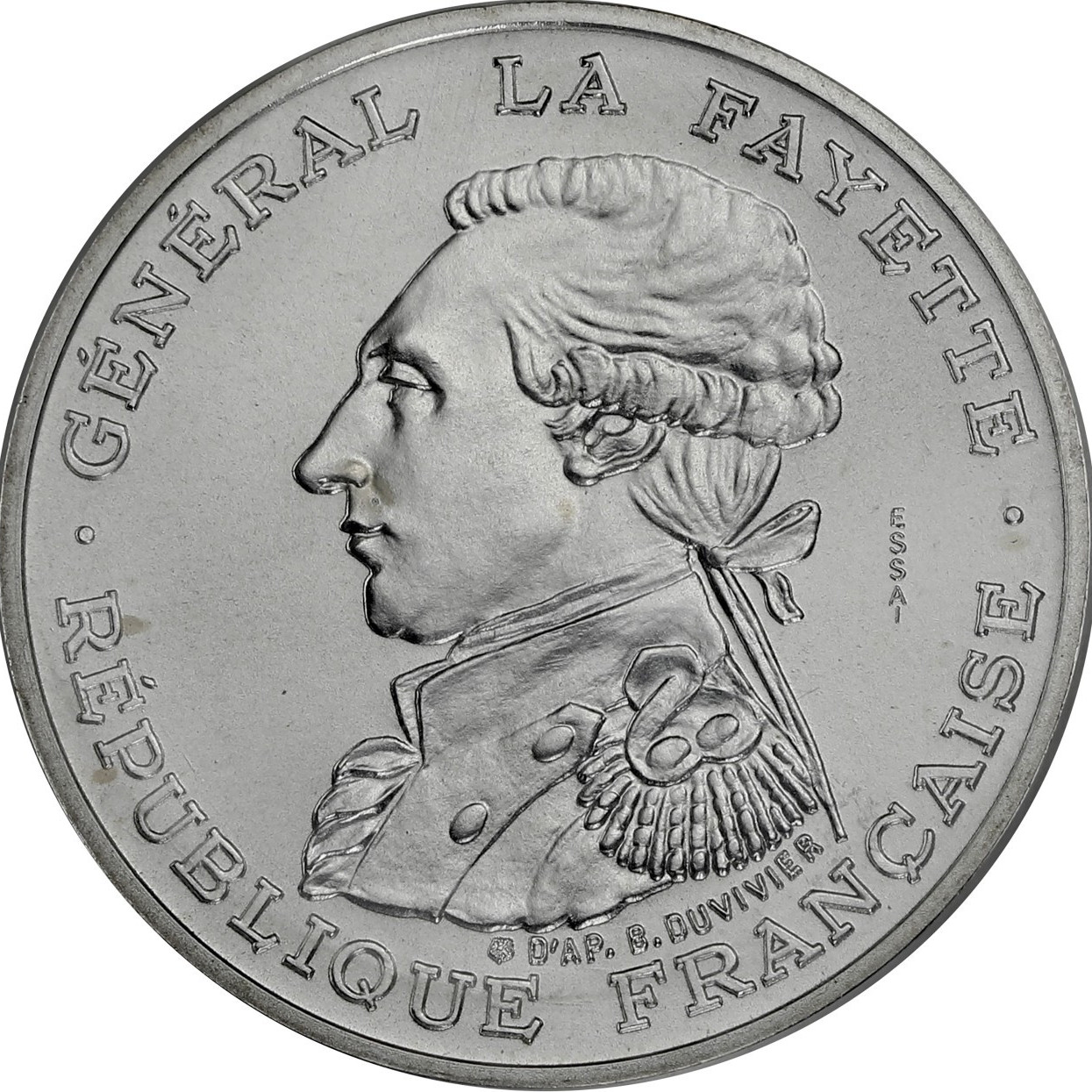 100 Francs - Essai argent - 1987 avers