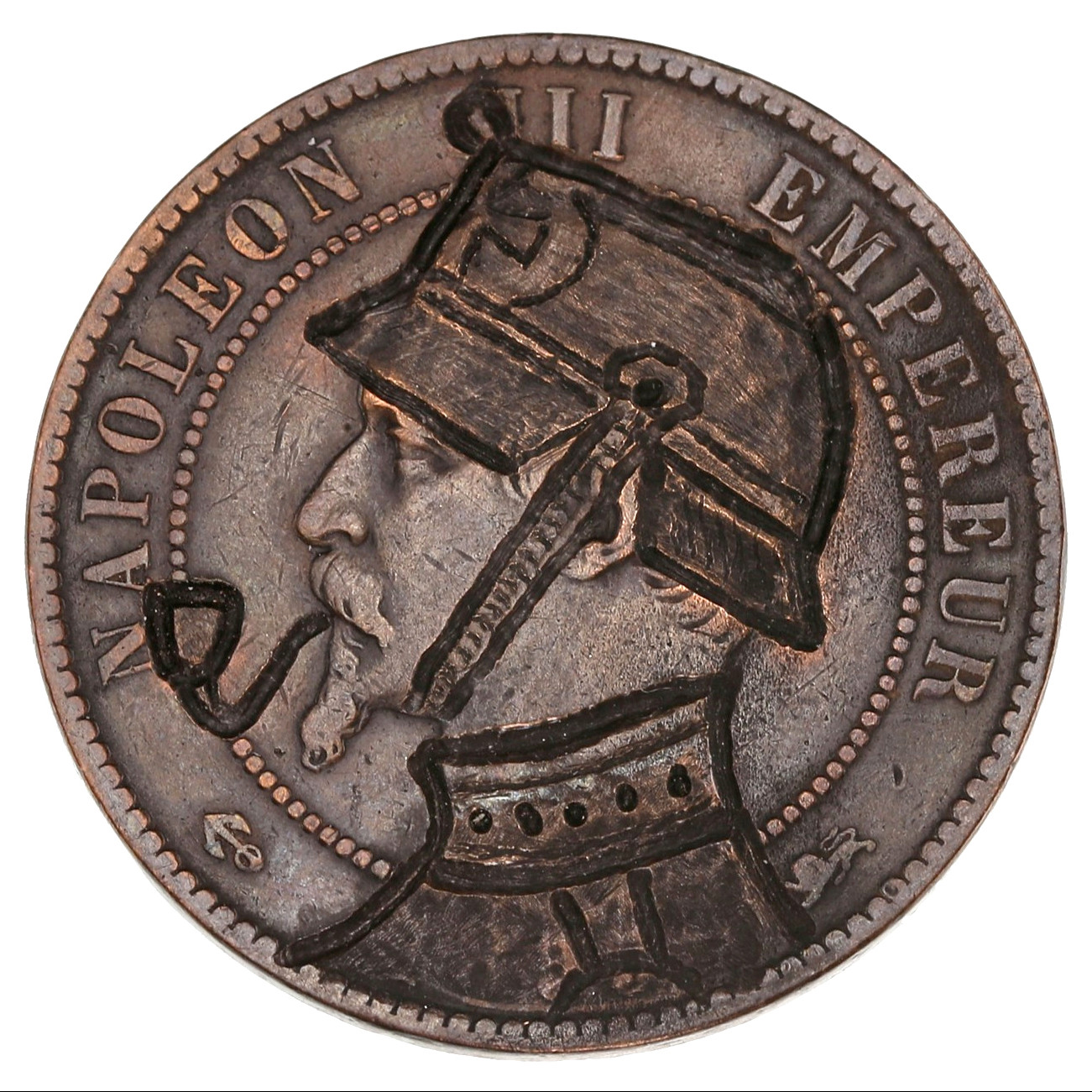 Napoléon III - SEDAN - 10 Centimes - Lyon avers