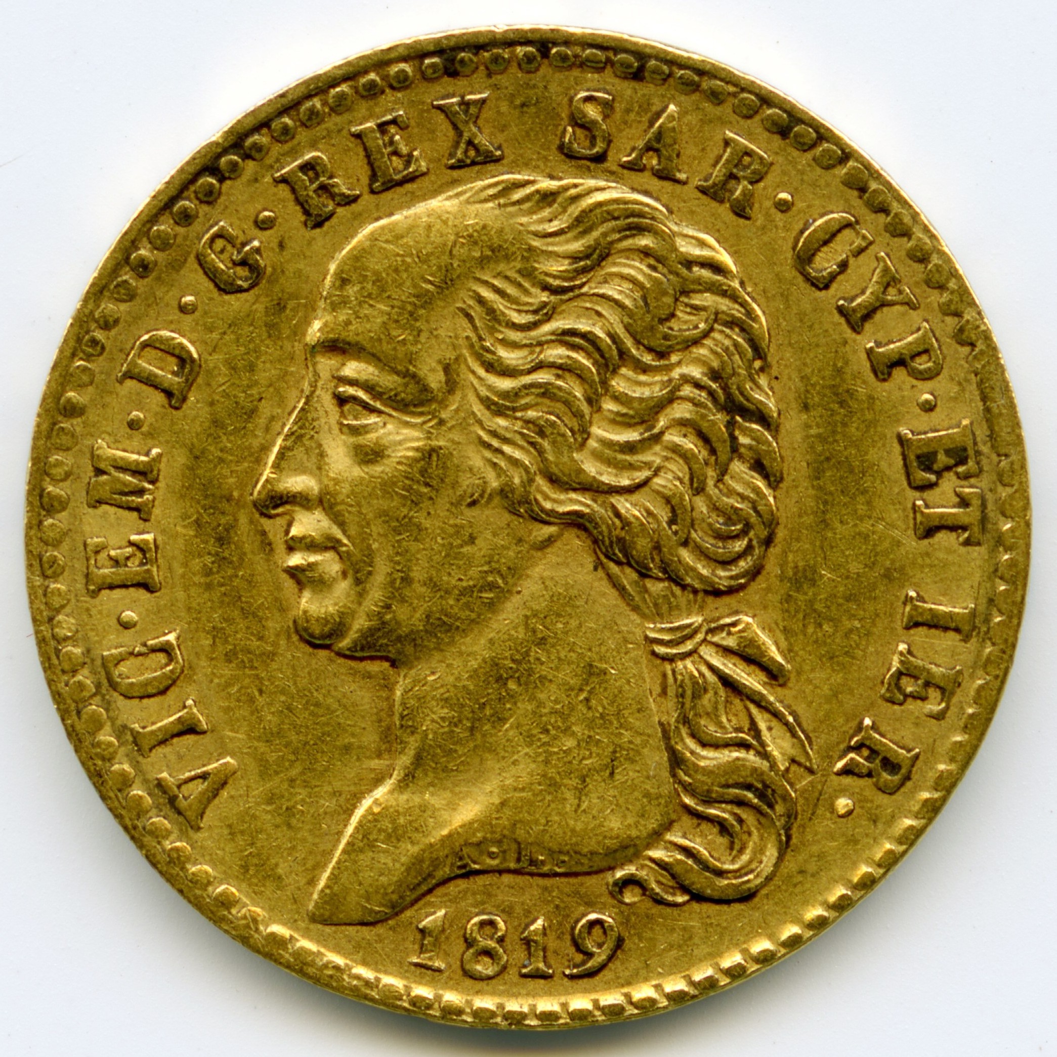 Italie - 20 Lire - 1819 avers