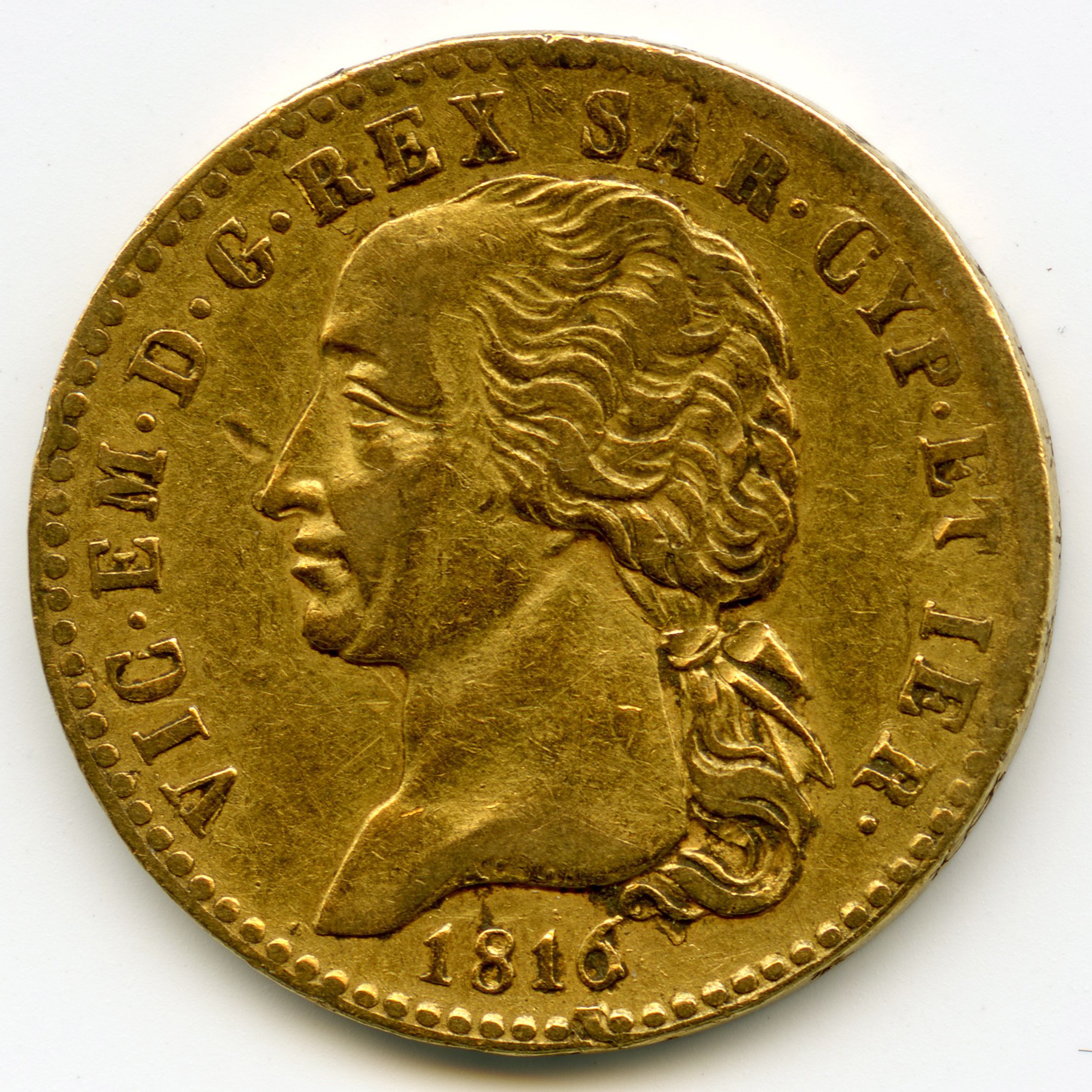 Italie - 20 Lire - 1816 avers