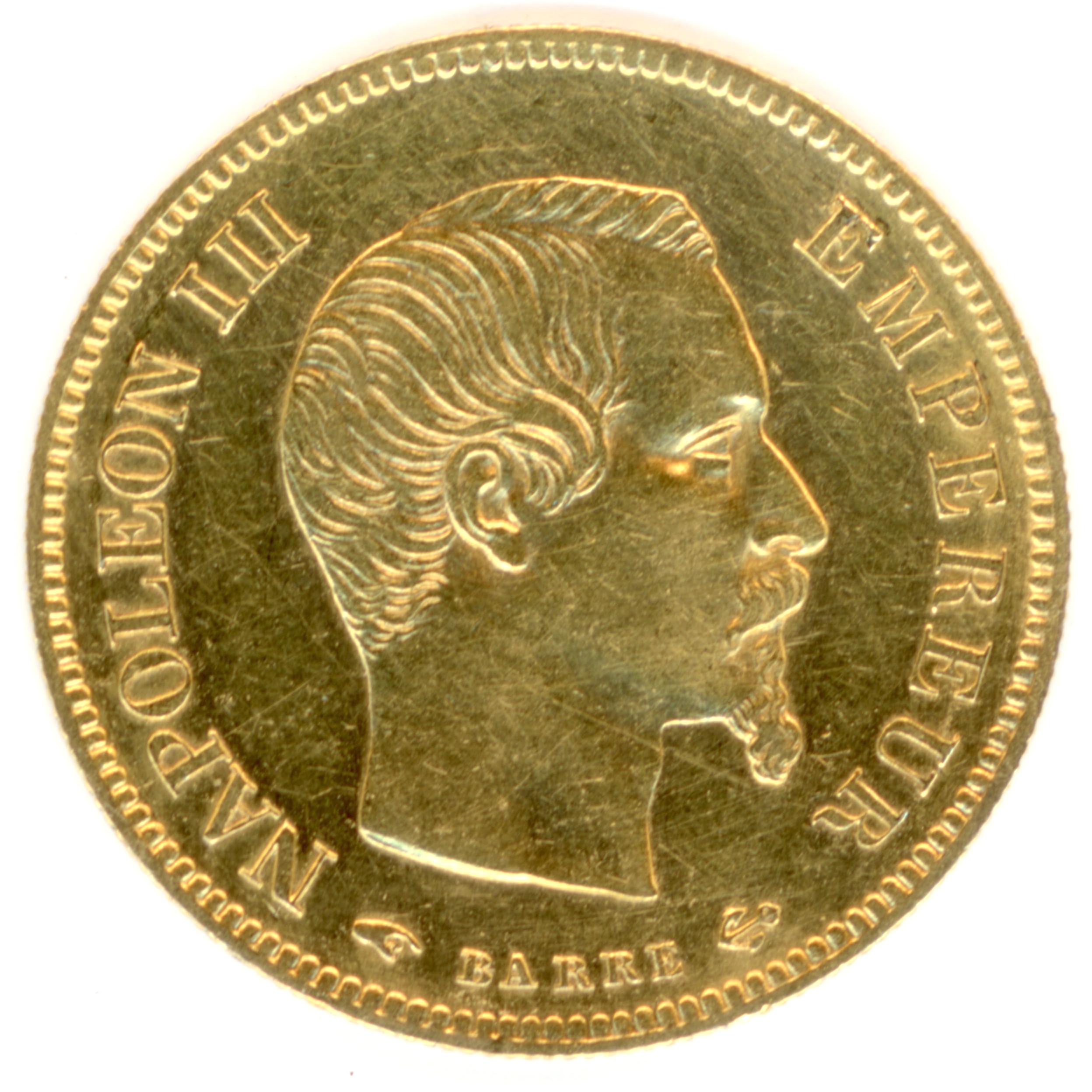 Napoléon III - 10 Francs - 1855 A avers