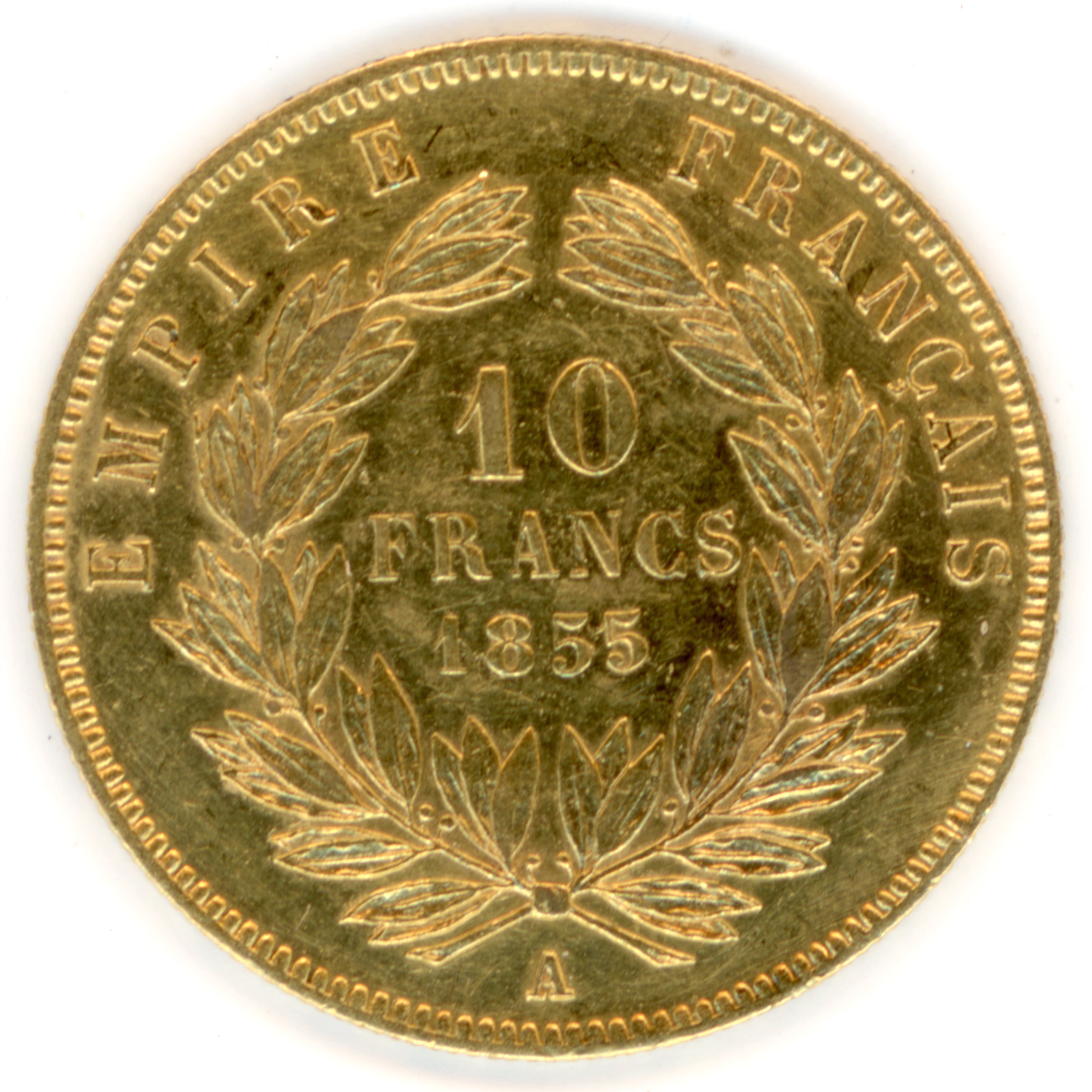 Napoléon III - 10 Francs - 1855 A revers