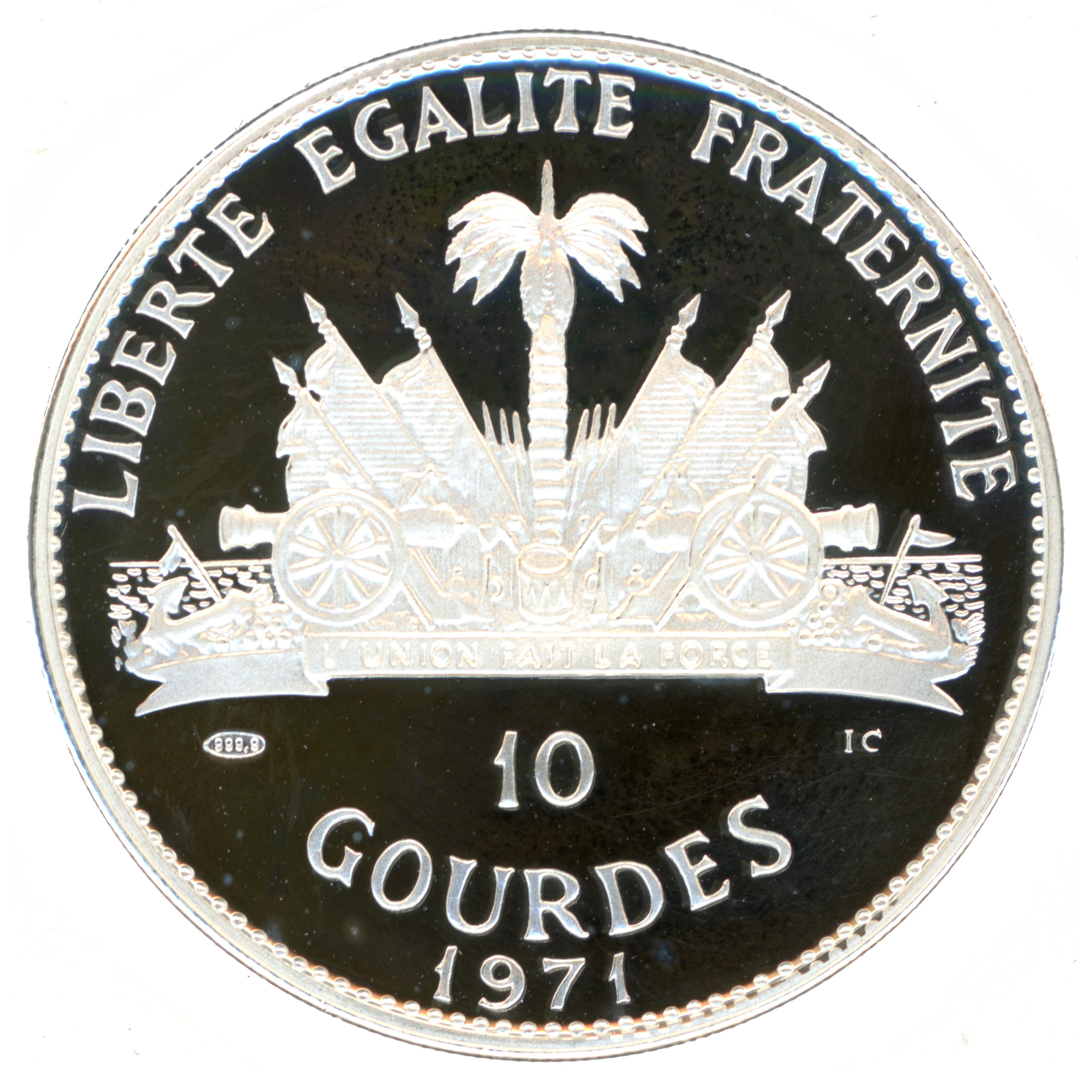 Haïti - 10 Gourdes - Chiricahua - 1971 revers Haïti - 10 Gourdes - Chiricahua - 1971 revers