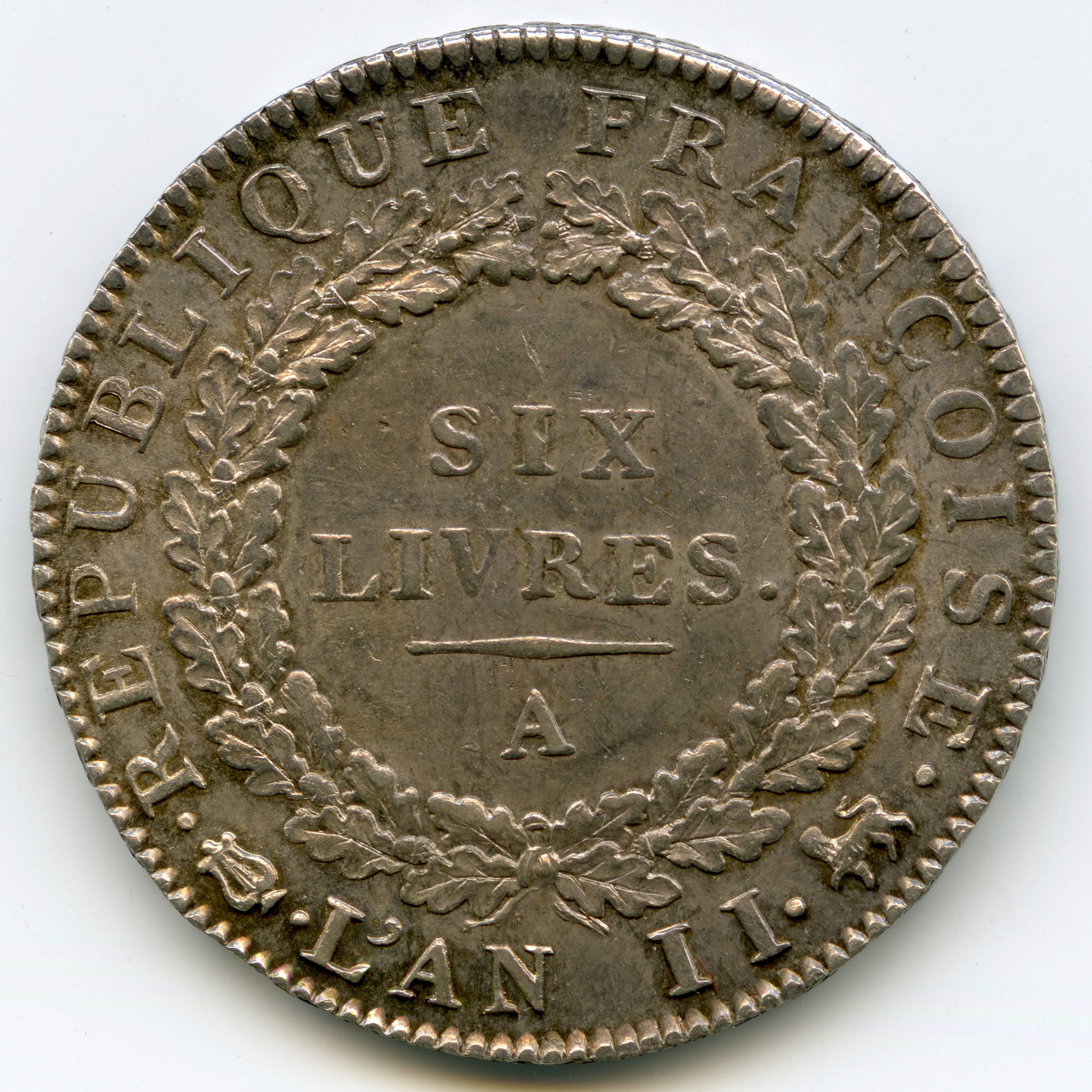 Ecu de 6 Livres Françoise - 1793 - Paris revers