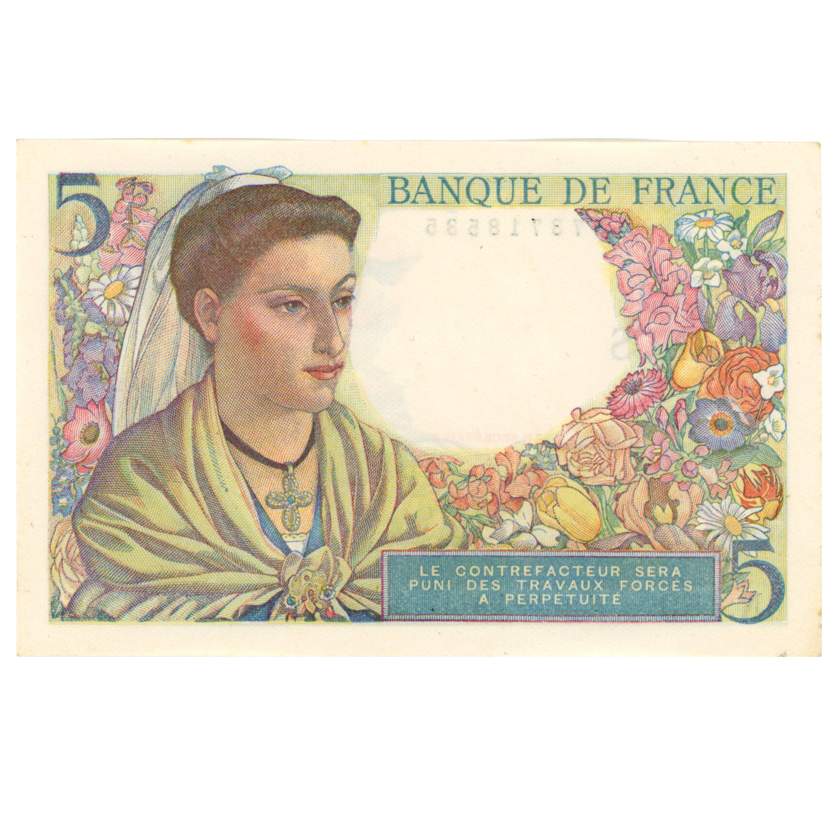 France - 5 Francs Berger - 1947 revers France - 5 Francs Berger - 1947 revers