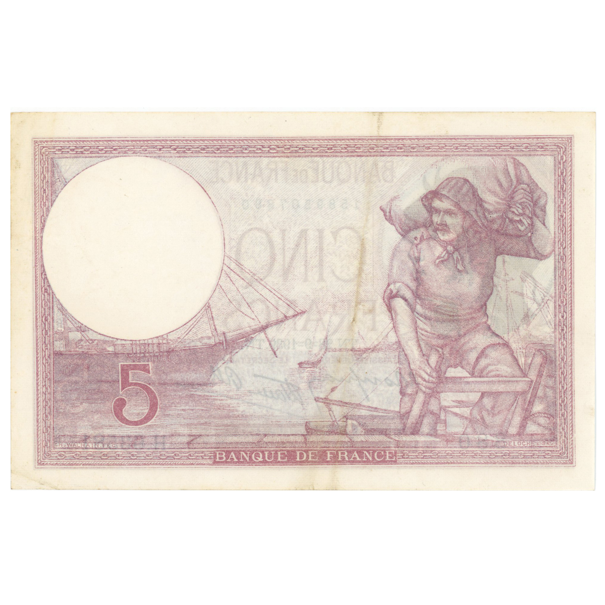 France - 5 Francs Femme Casquée - 1939 revers France - 5 Francs Femme Casquée - 1939 revers