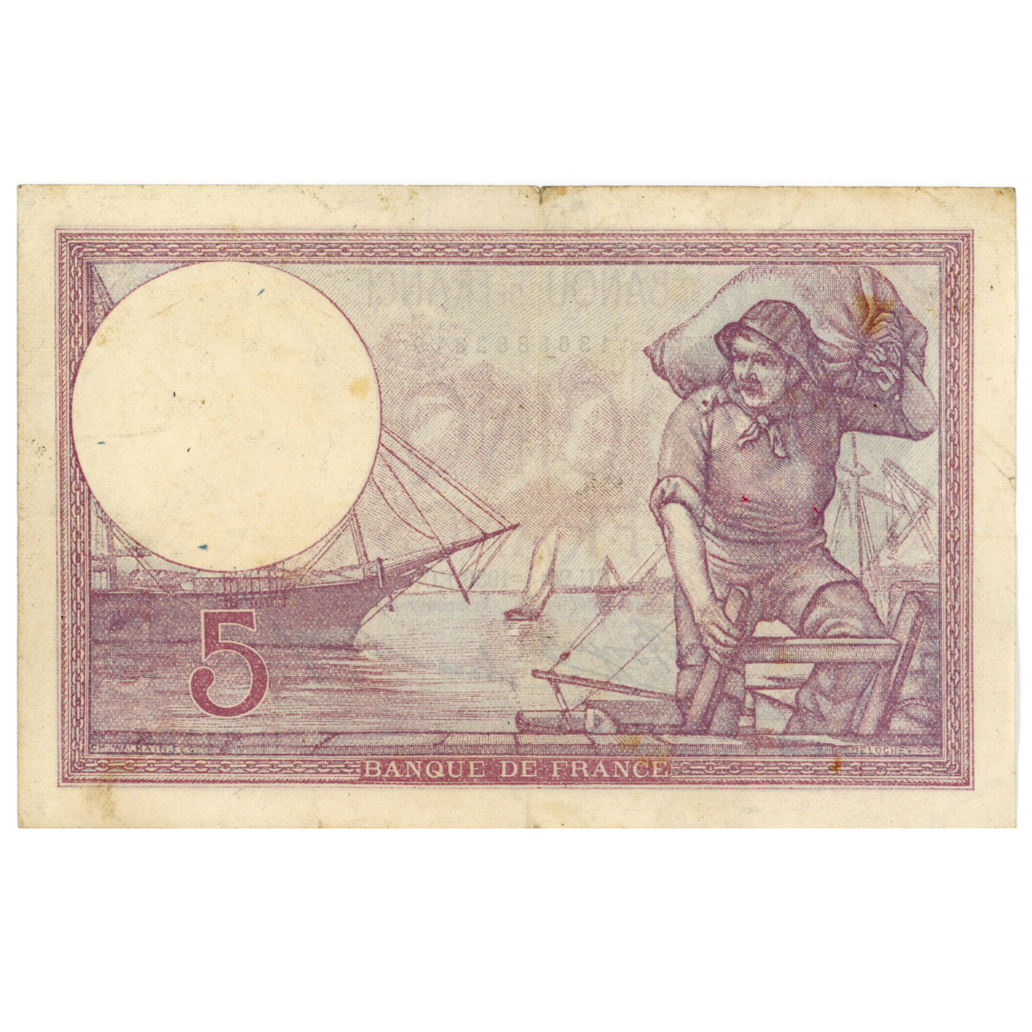 France - 5 Francs Femme Casquée - 1933 revers France - 5 Francs Femme Casquée - 1933 revers