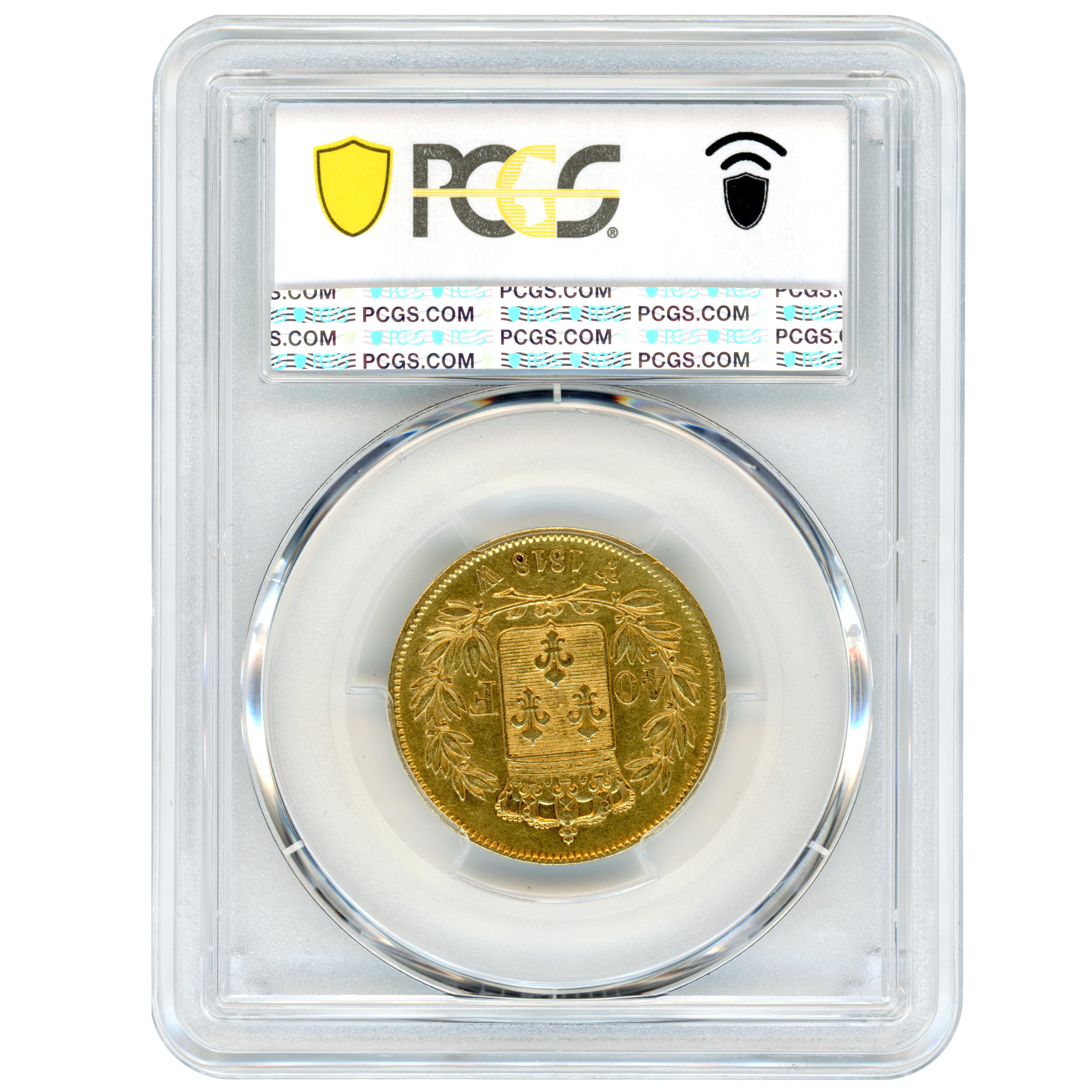 Louis XVIII - 40 Francs - 1818 - Lille revers Louis XVIII - 40 Francs - 1818 - Lille revers