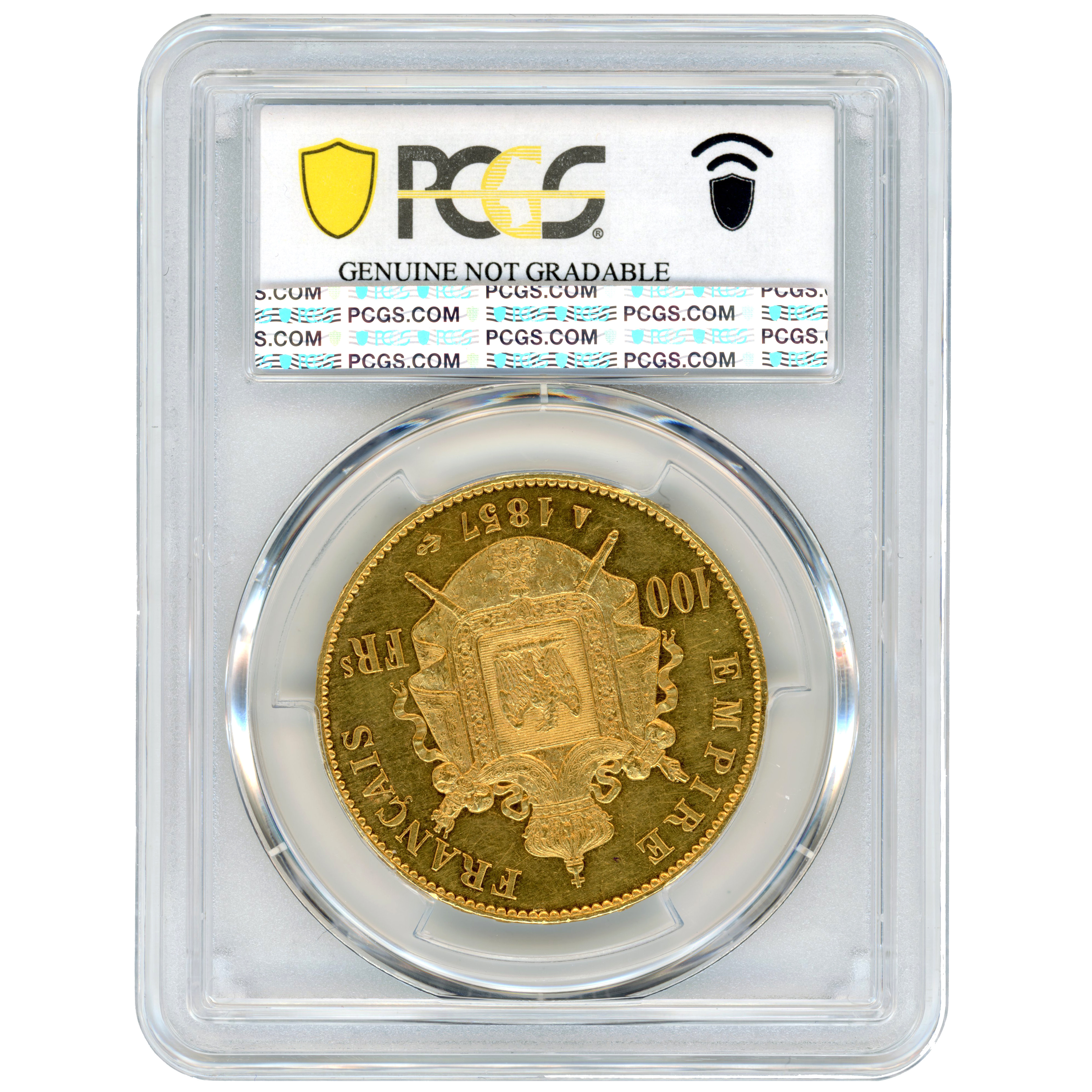 Napoléon III - 100 Francs - 1857 - Paris revers Napoléon III - 100 Francs - 1857 - Paris revers
