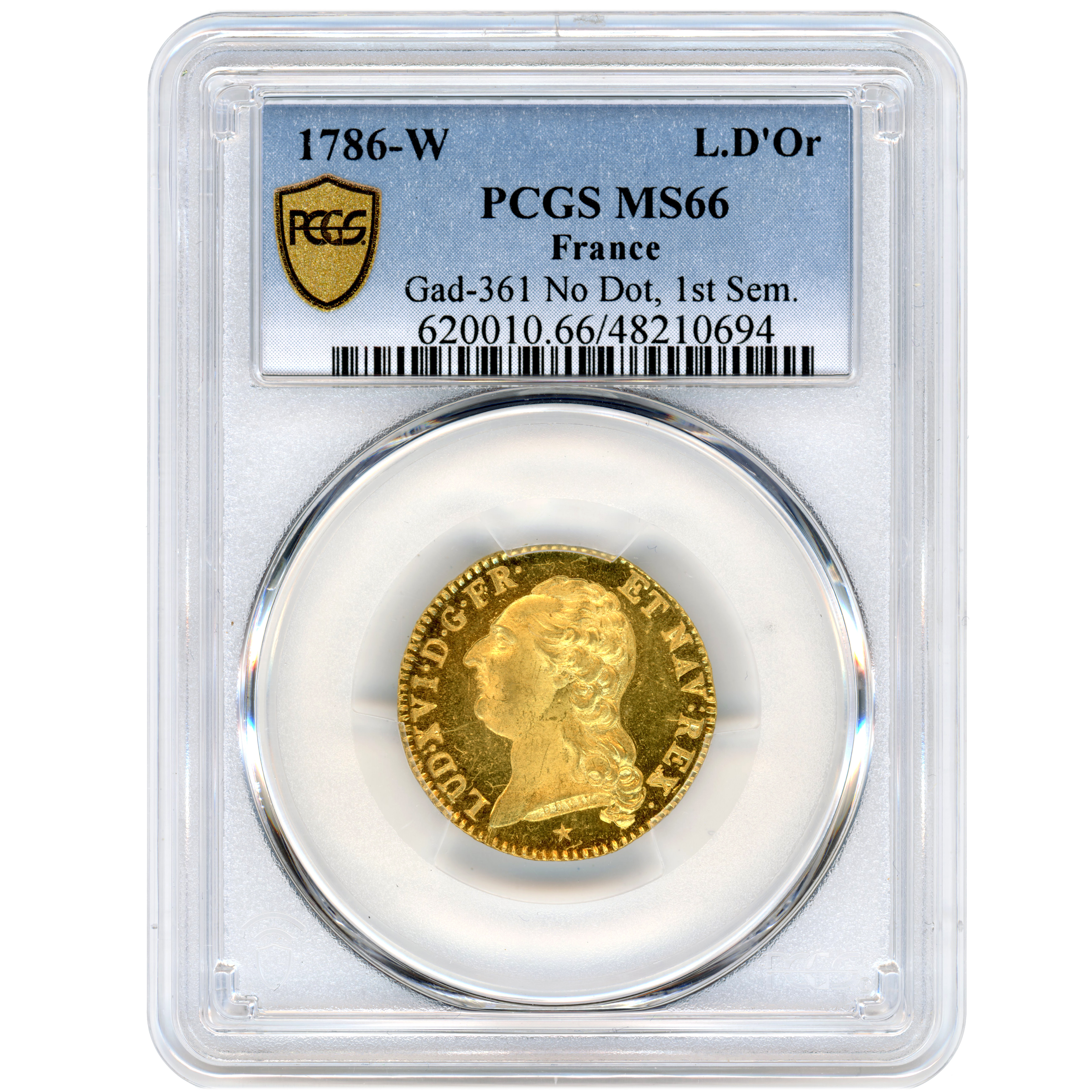 Louis XVI - Louis d'or à la tête nue - 1786 W avers