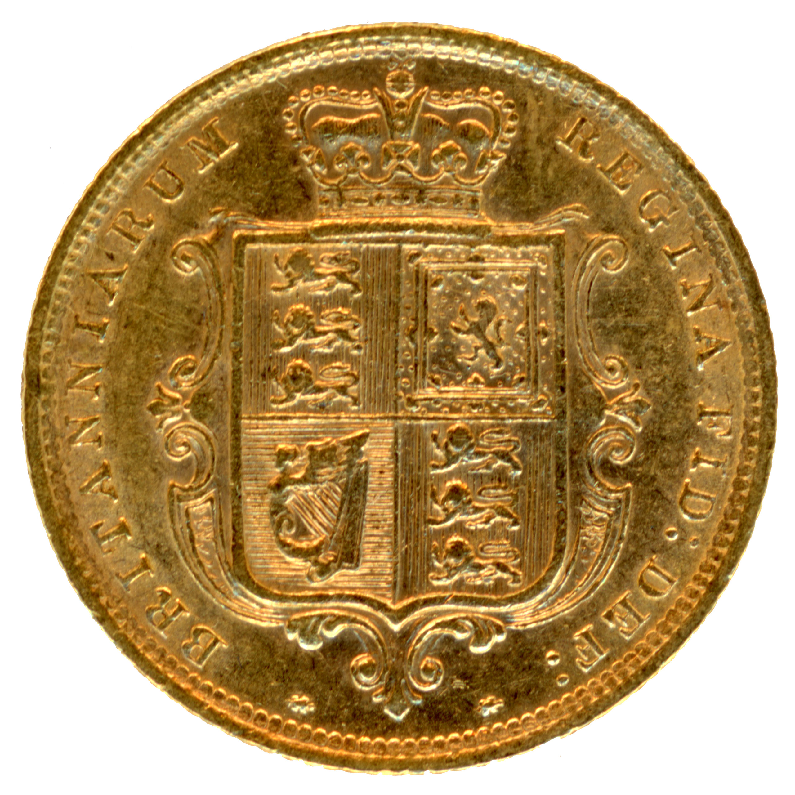 Grande-Bretagne - 1/2 Souverain - 1884 revers Grande-Bretagne - 1/2 Souverain - 1884 revers