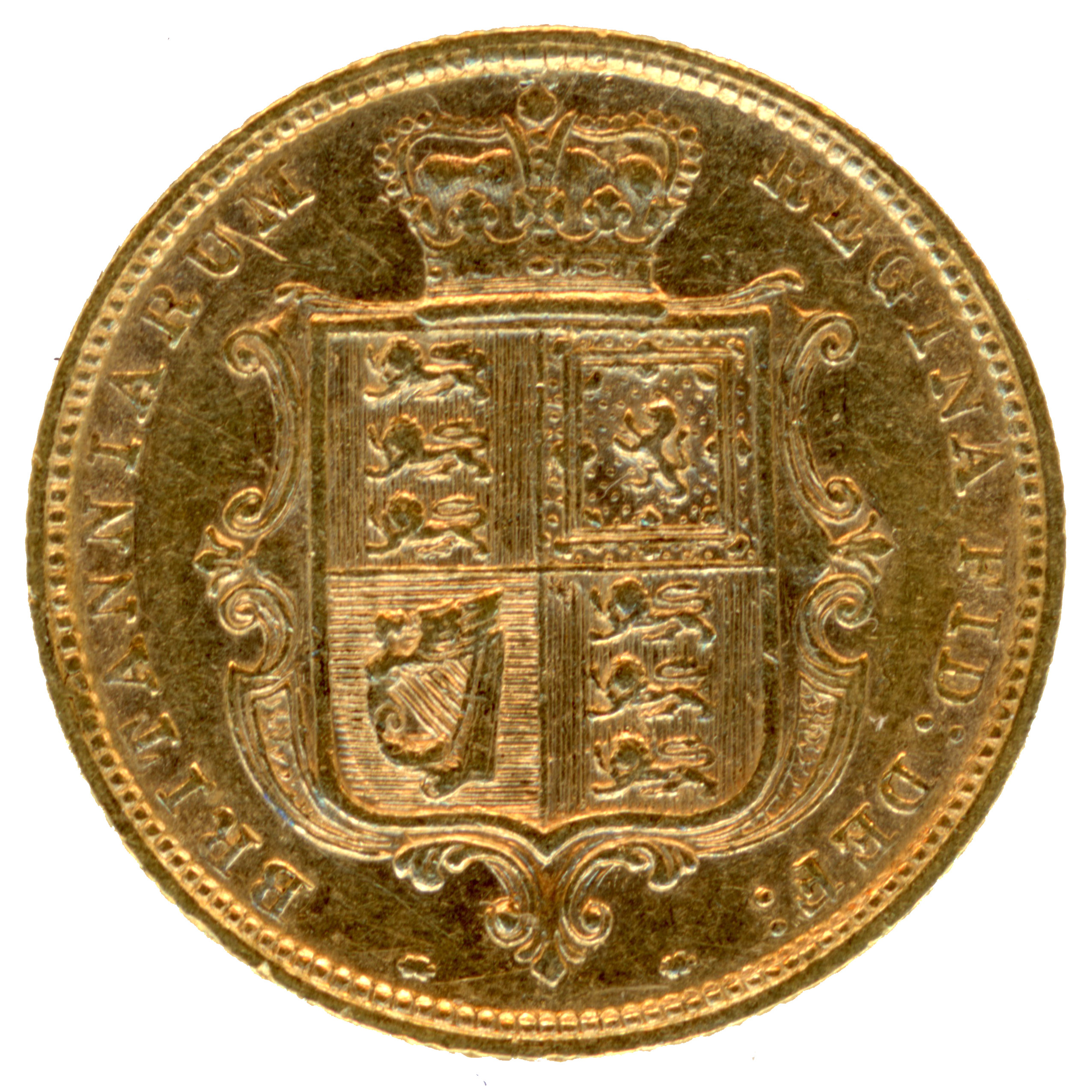 Grande-Bretagne - 1/2 Souverain - 1883 revers Grande-Bretagne - 1/2 Souverain - 1883 revers