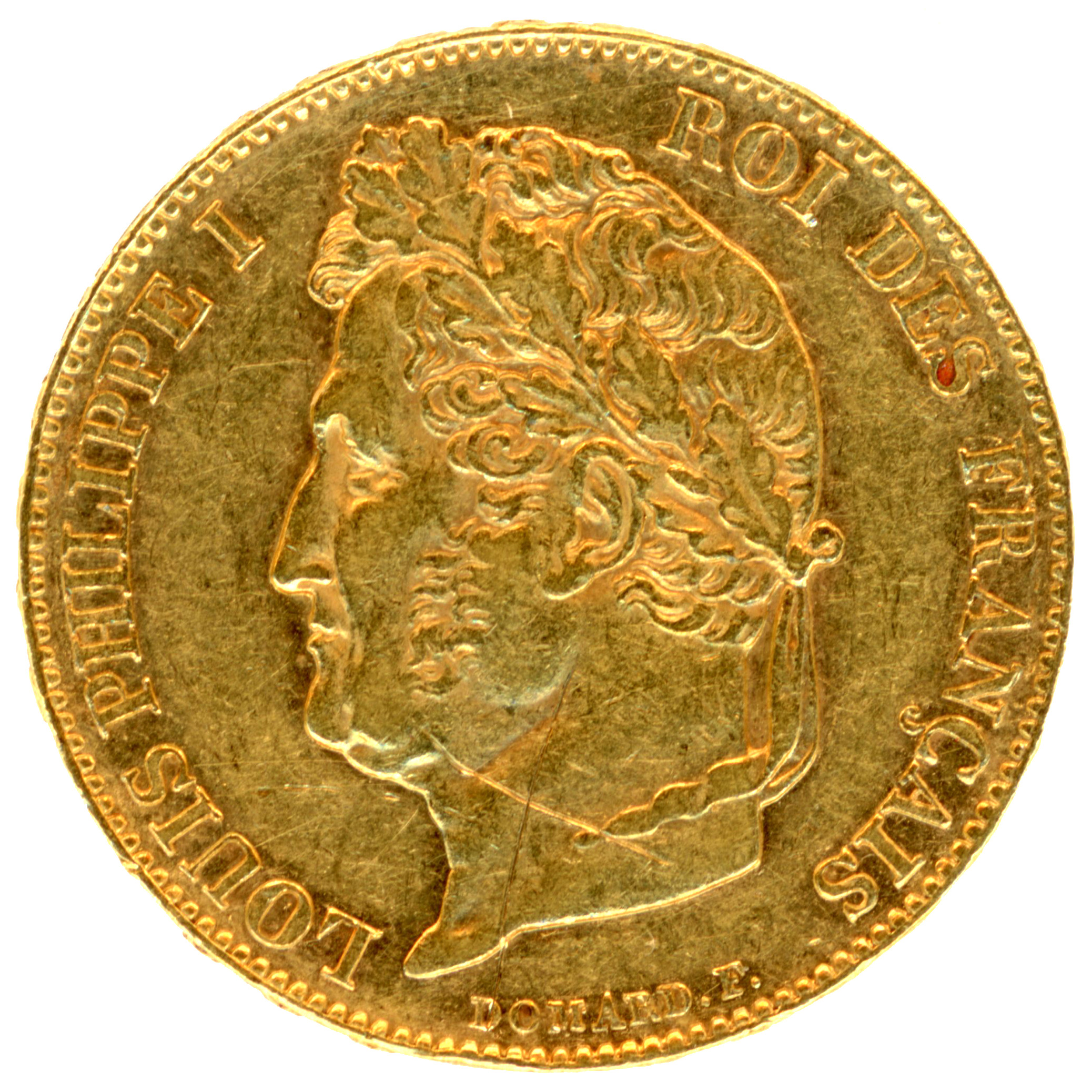 Louis-Philippe Ier - 20 Francs - 1845 Lille avers Louis-Philippe Ier - 20 Francs - 1845 Lille avers