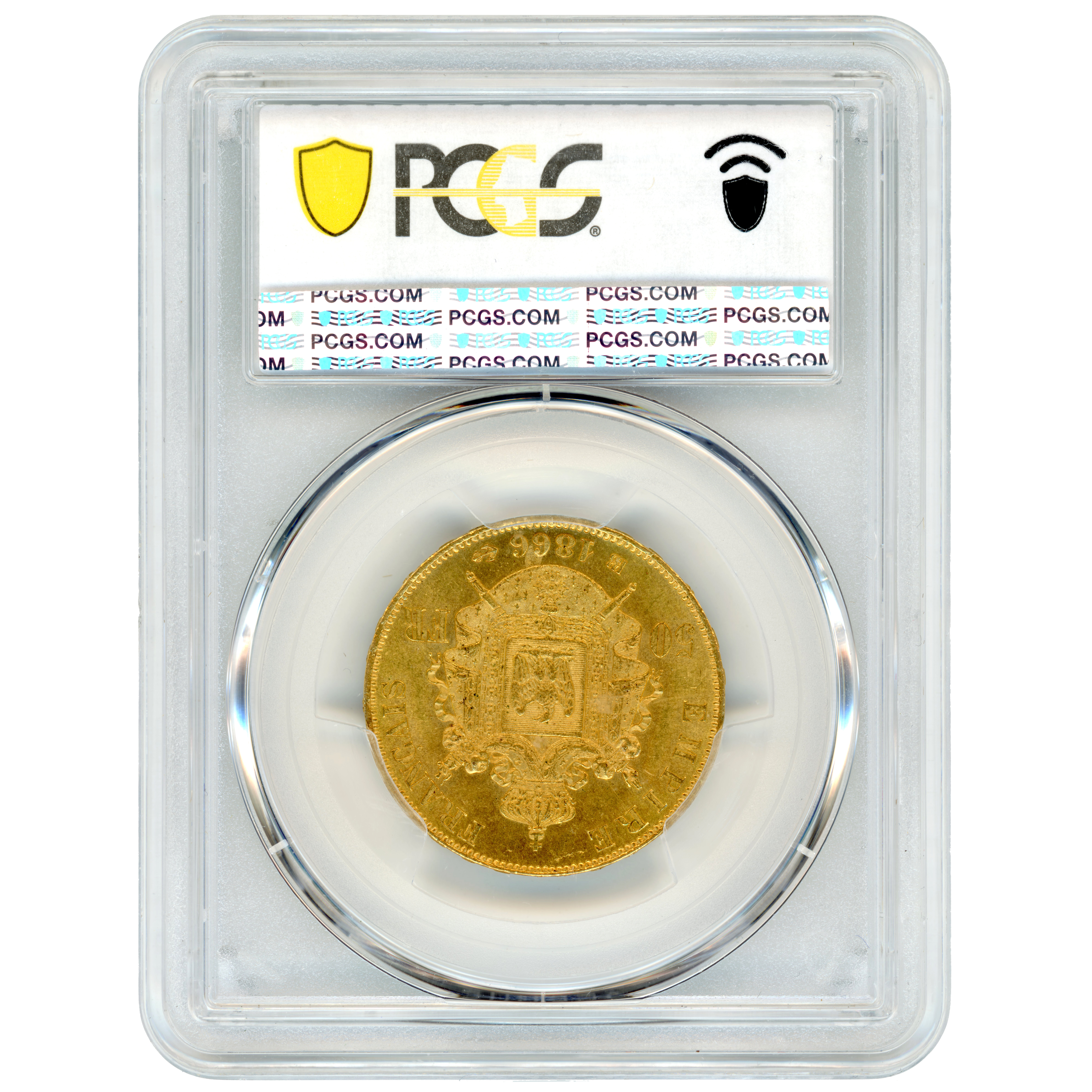 Napoléon III - 50 Francs - 1866 - Strasbourg revers