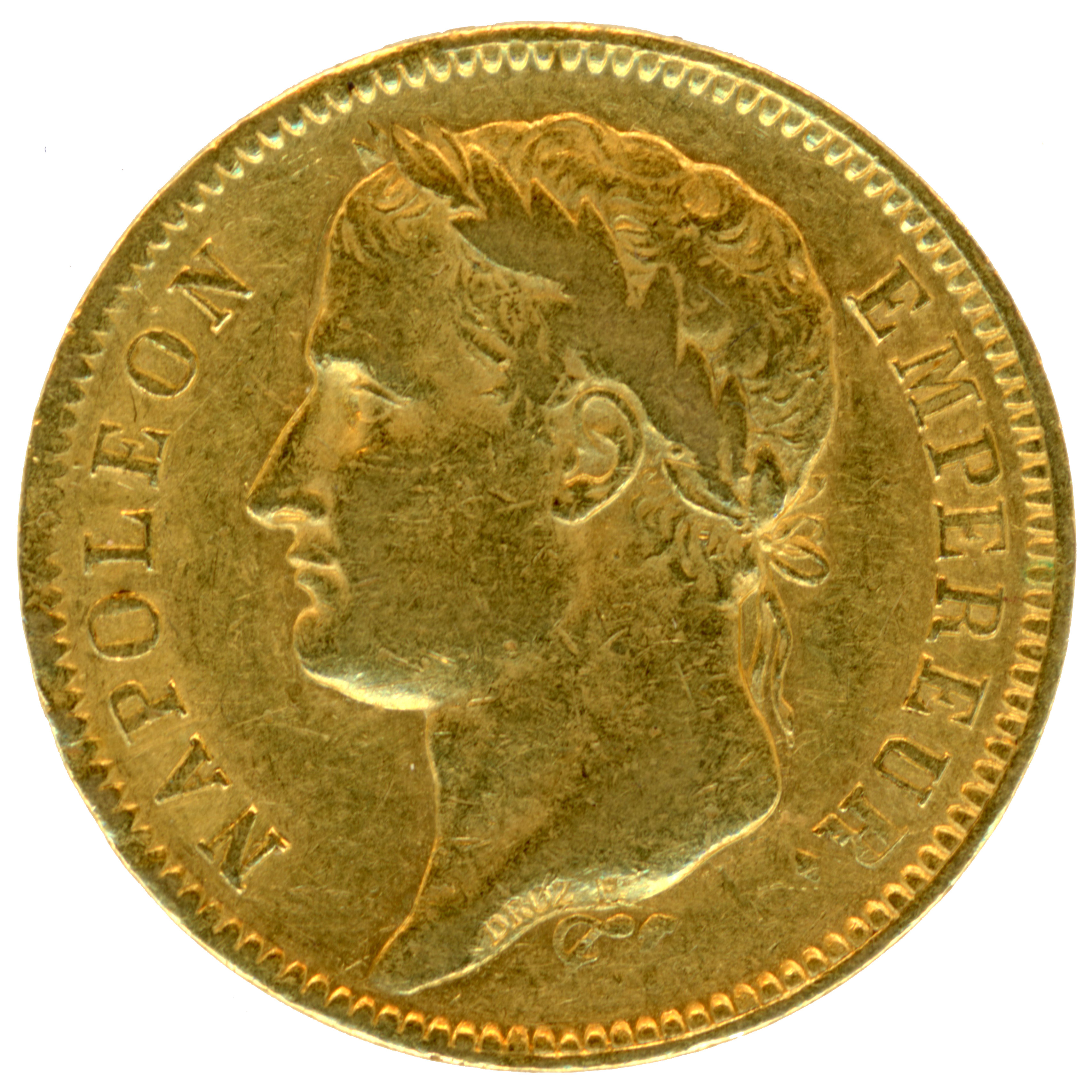 Napoléon Ier - 40 Francs - 1811 A avers
