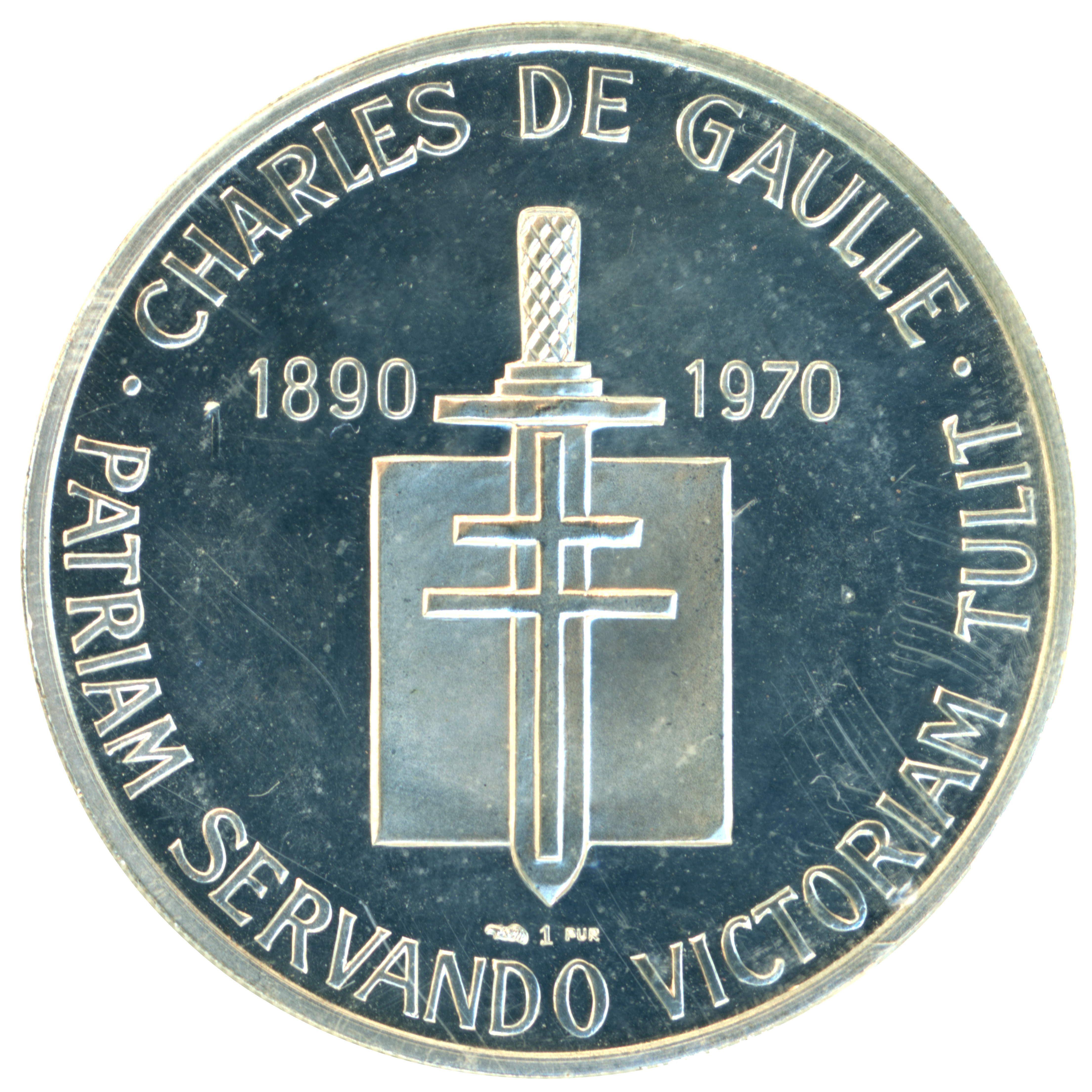 Médaille - Général Charles De Gaulle - 1970 revers