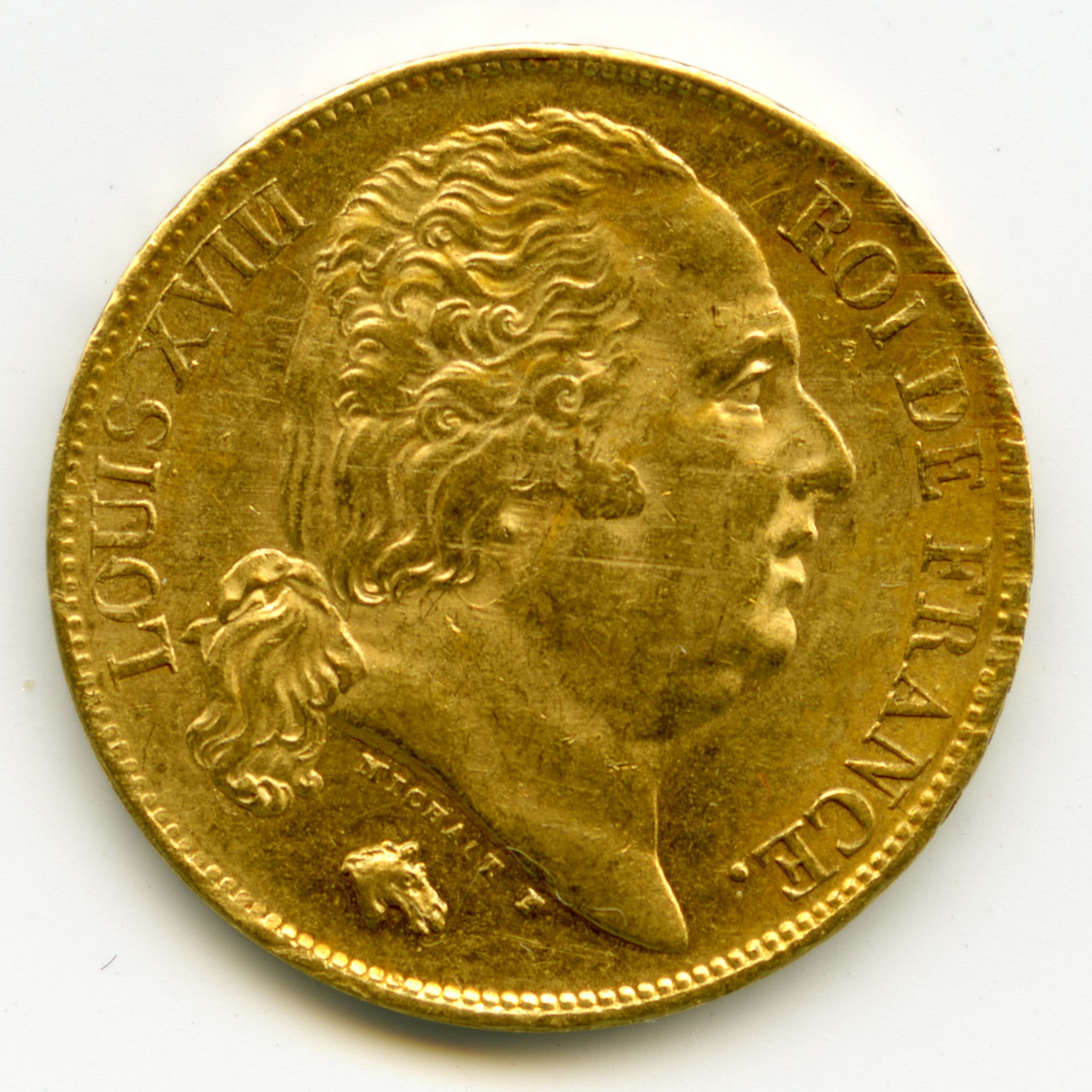 Louis XVIII - 20 Francs - 1824 A avers