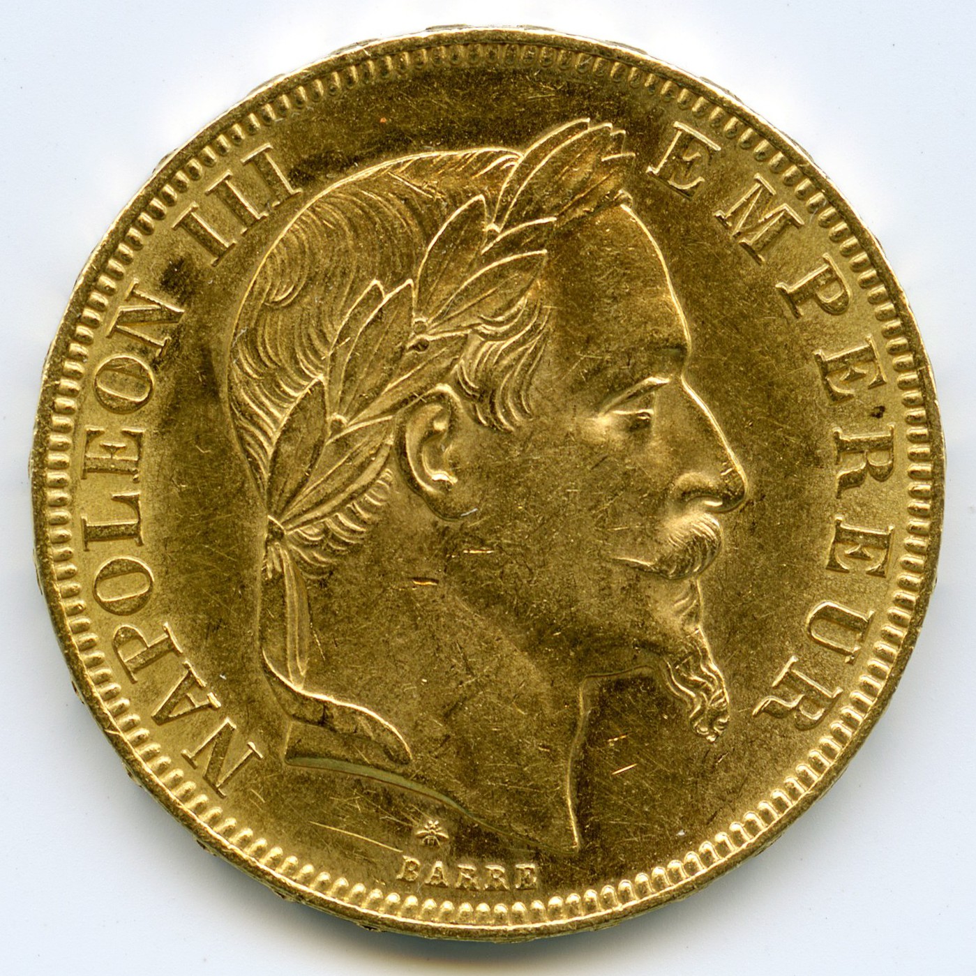 Napoléon III - 50 Francs - 1866 A avers