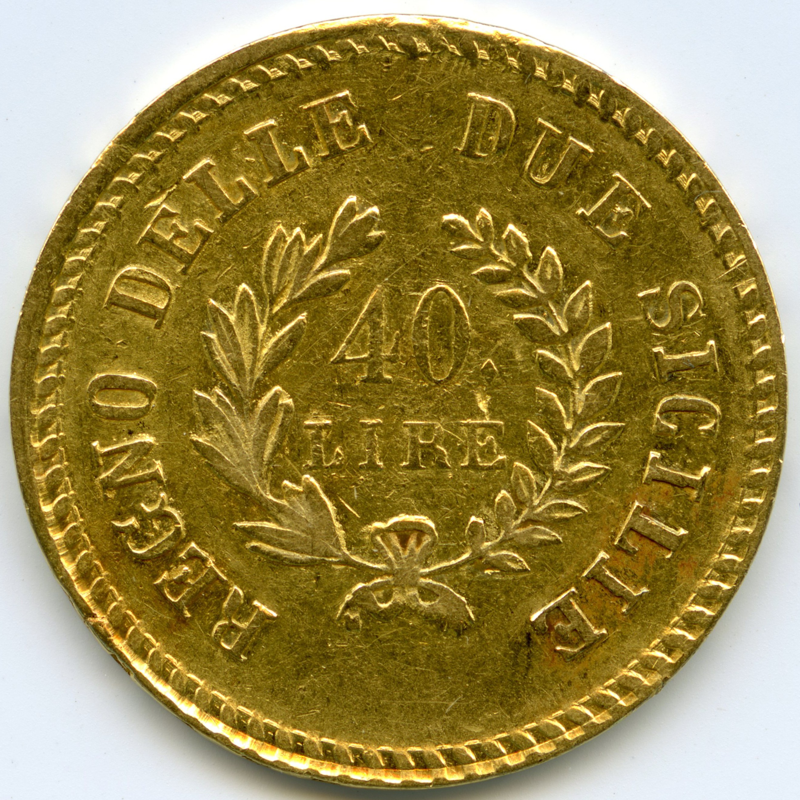 Italie - J Murat - 40 Lire - 1813 - Naples revers