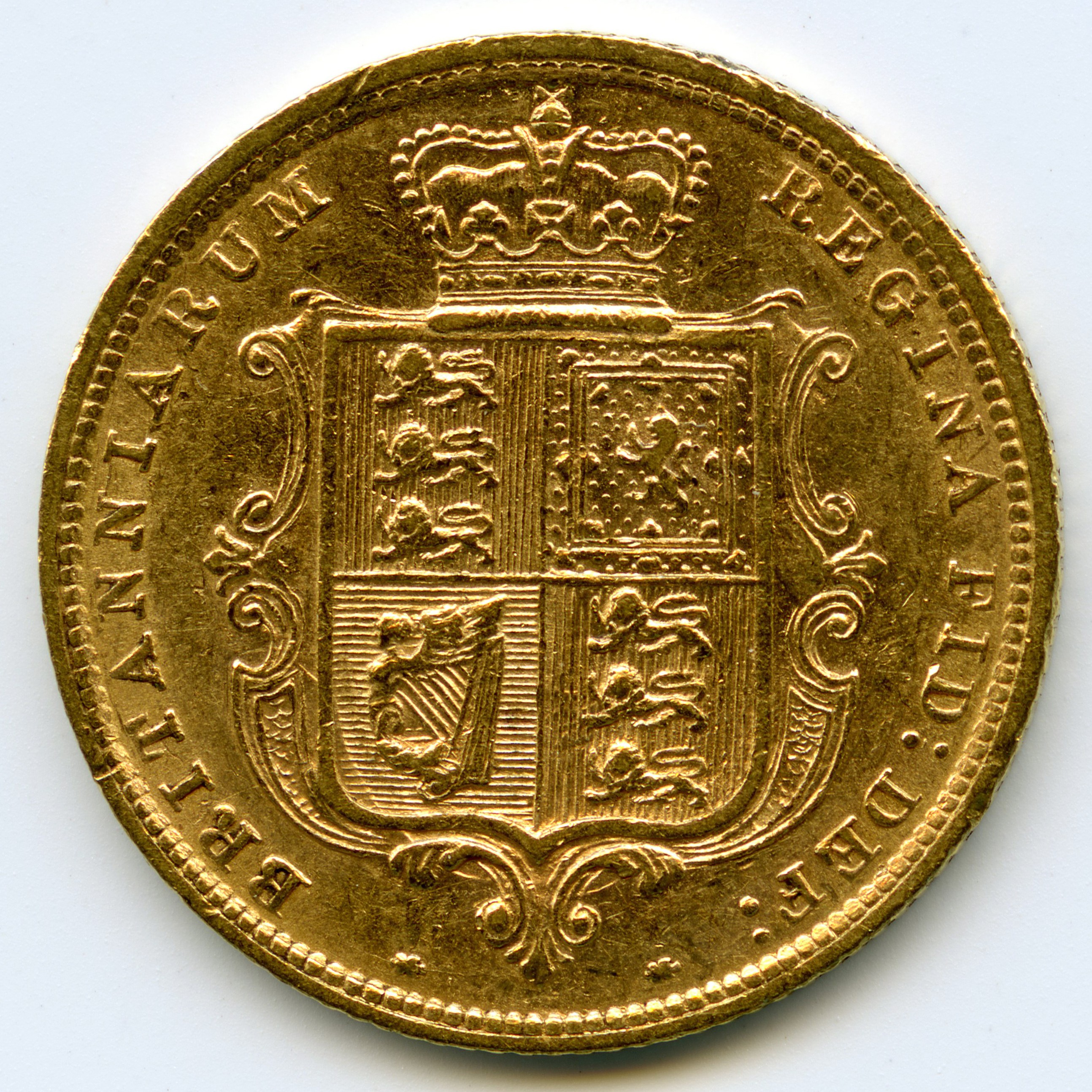 Grande-Bretagne - 1/2 Souverain - 1883 revers