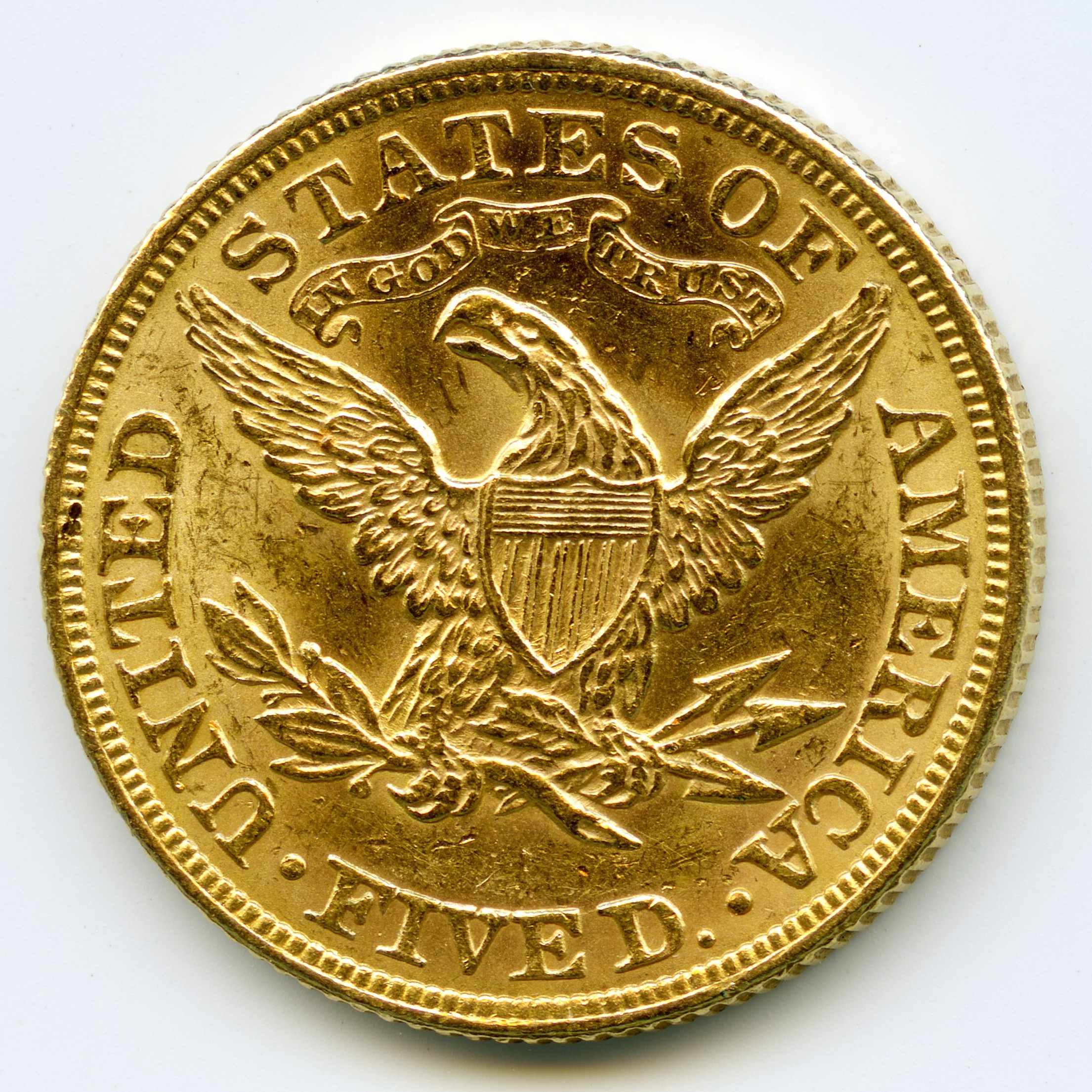 USA - 5 Dollars - 1893 revers