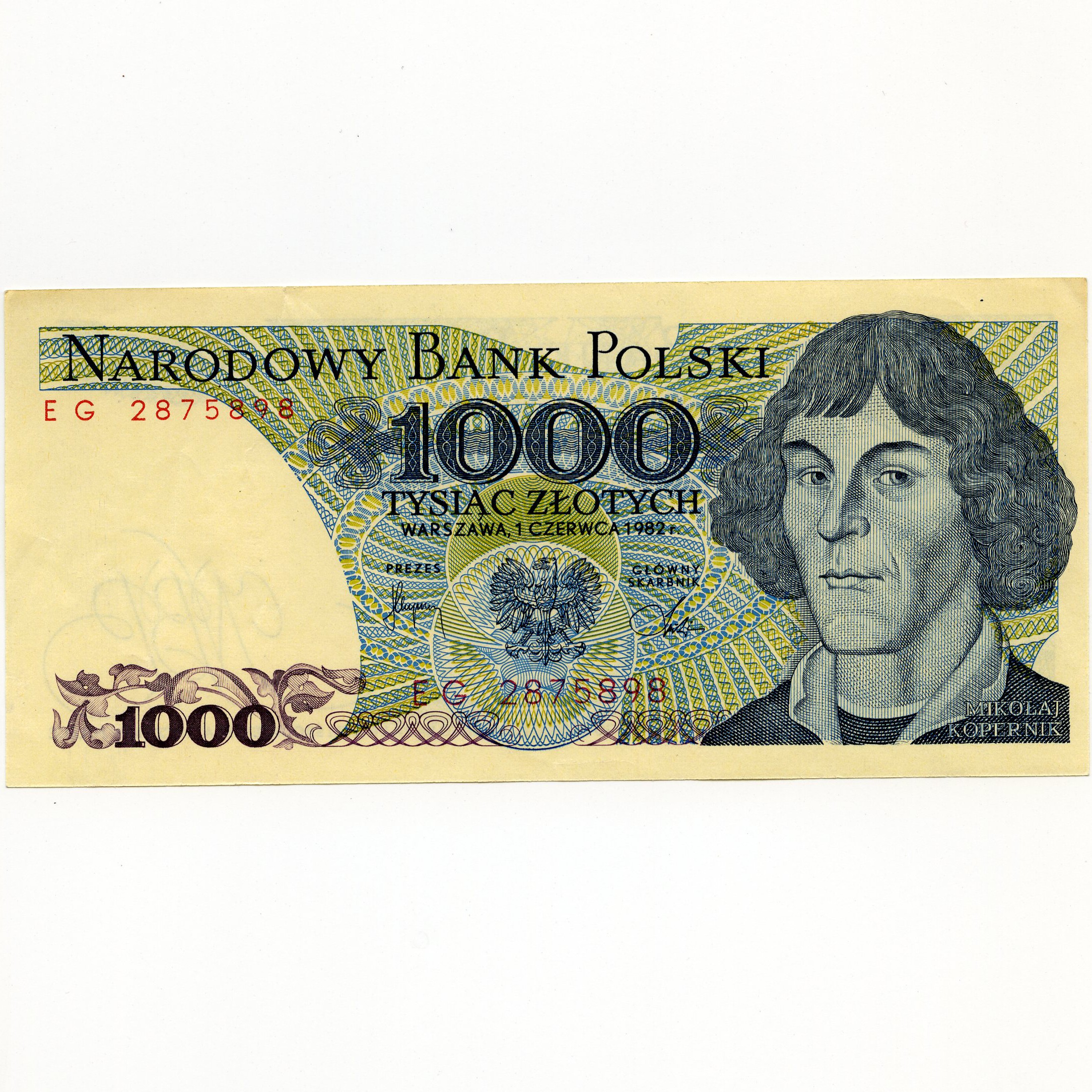 Pologne - 1000 Zloty - EG 2875898 avers