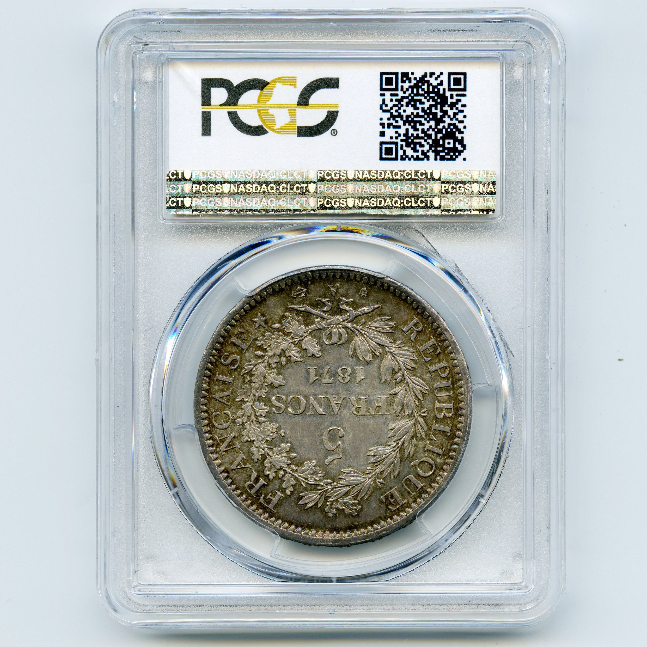 5 Francs Camélinat - 1871 A revers