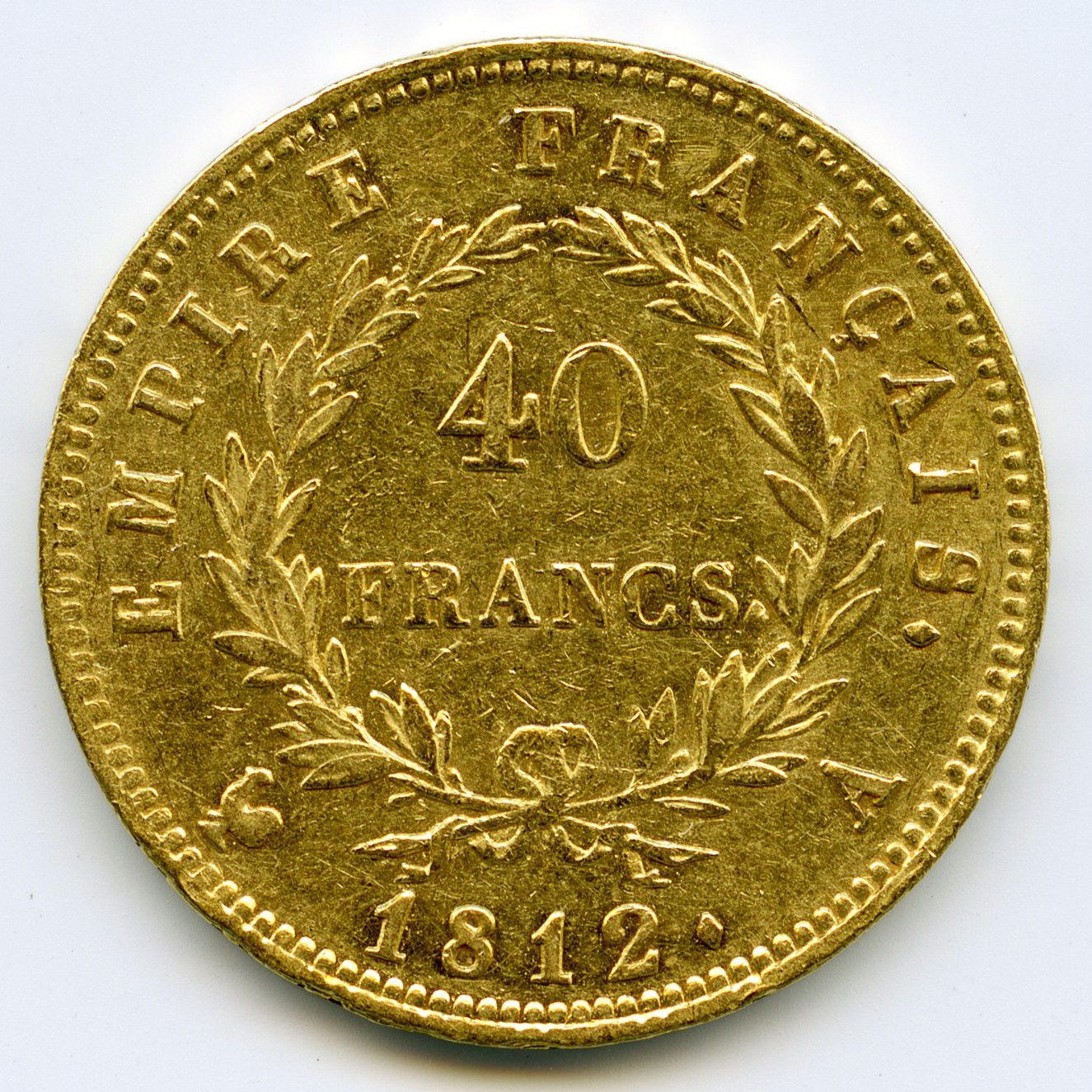 Napoléon Ier - 40 Francs - 1812 A revers